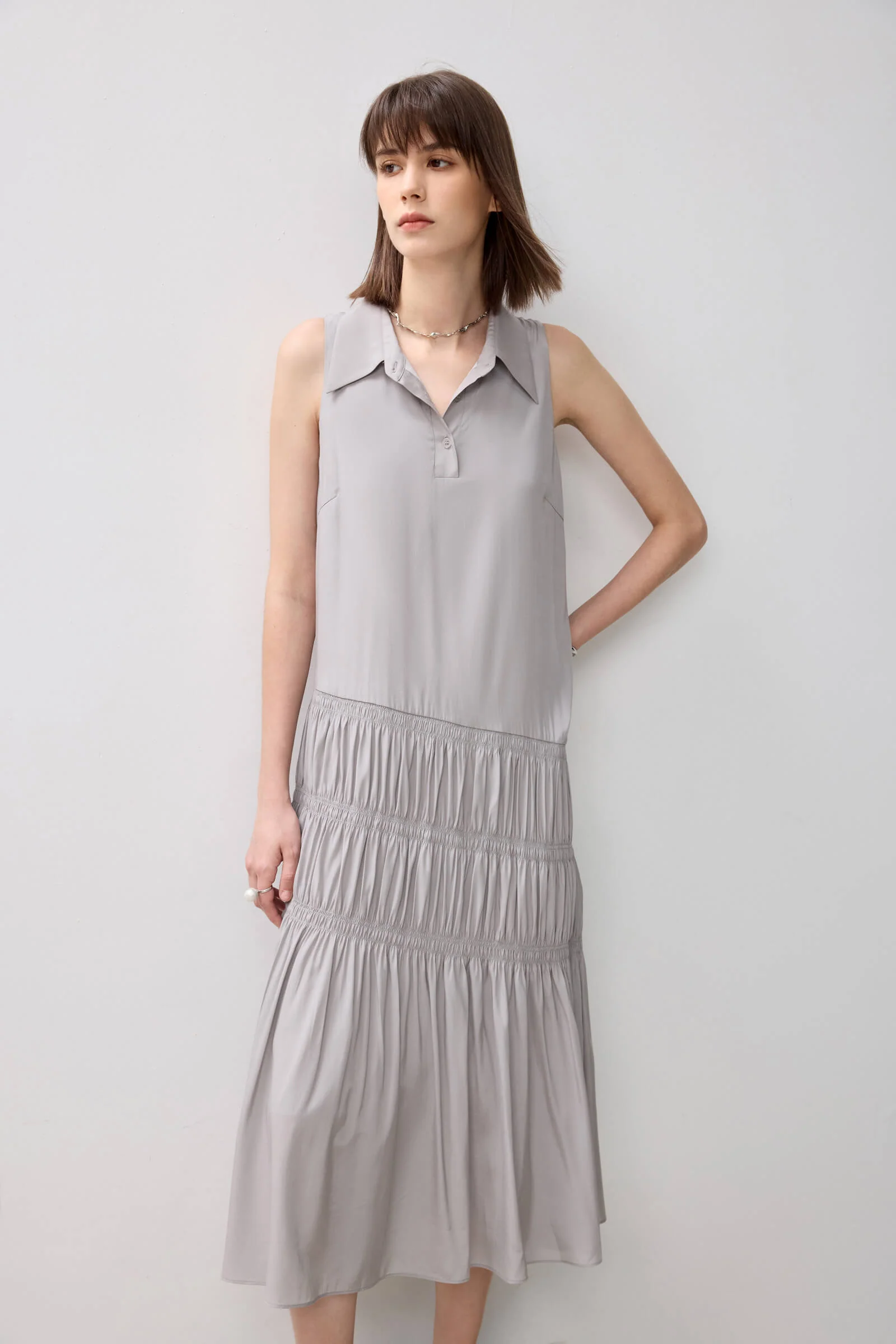 LILY Sleeveless Office Dress - Image 5