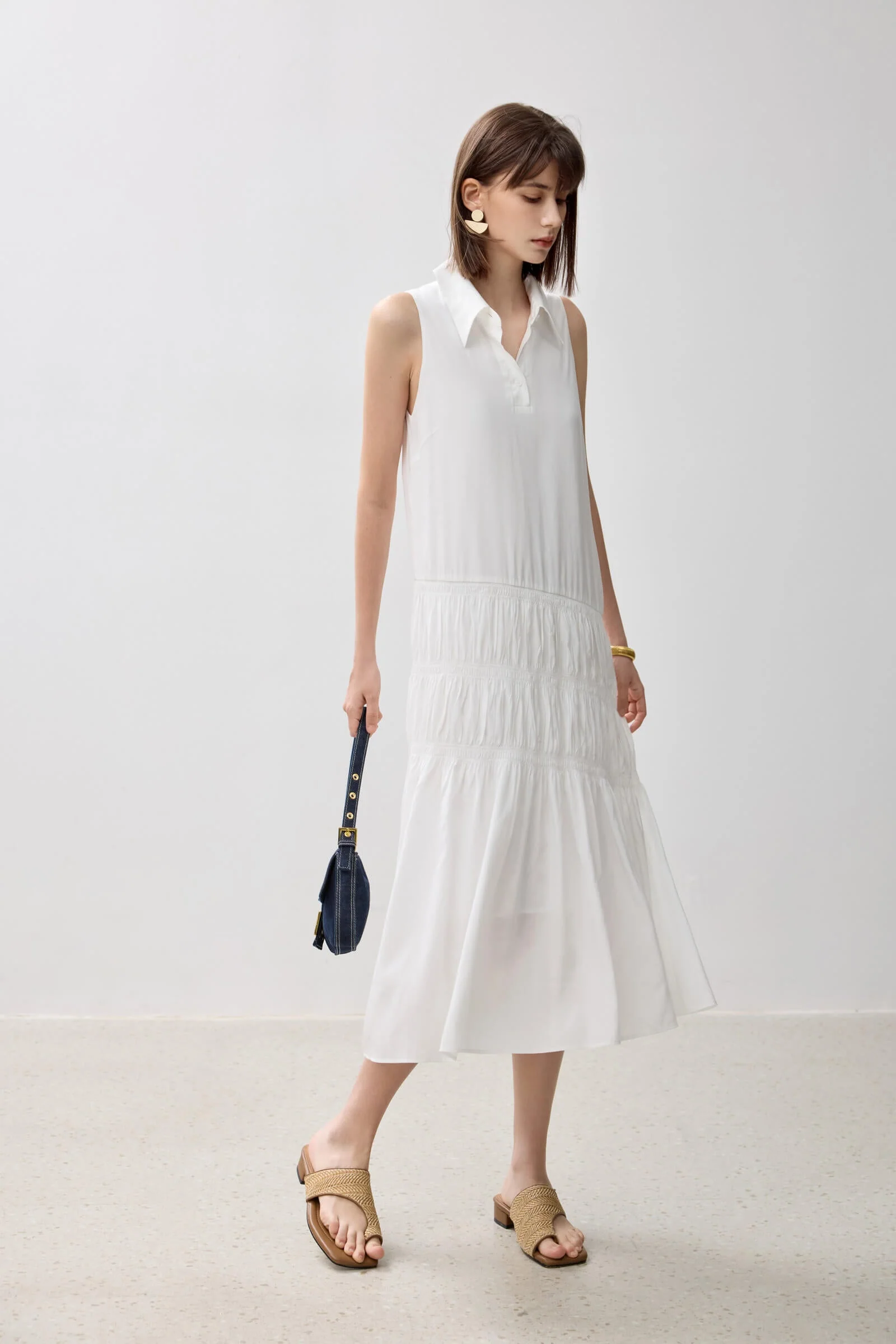 LILY Sleeveless Office Dress - Image 9