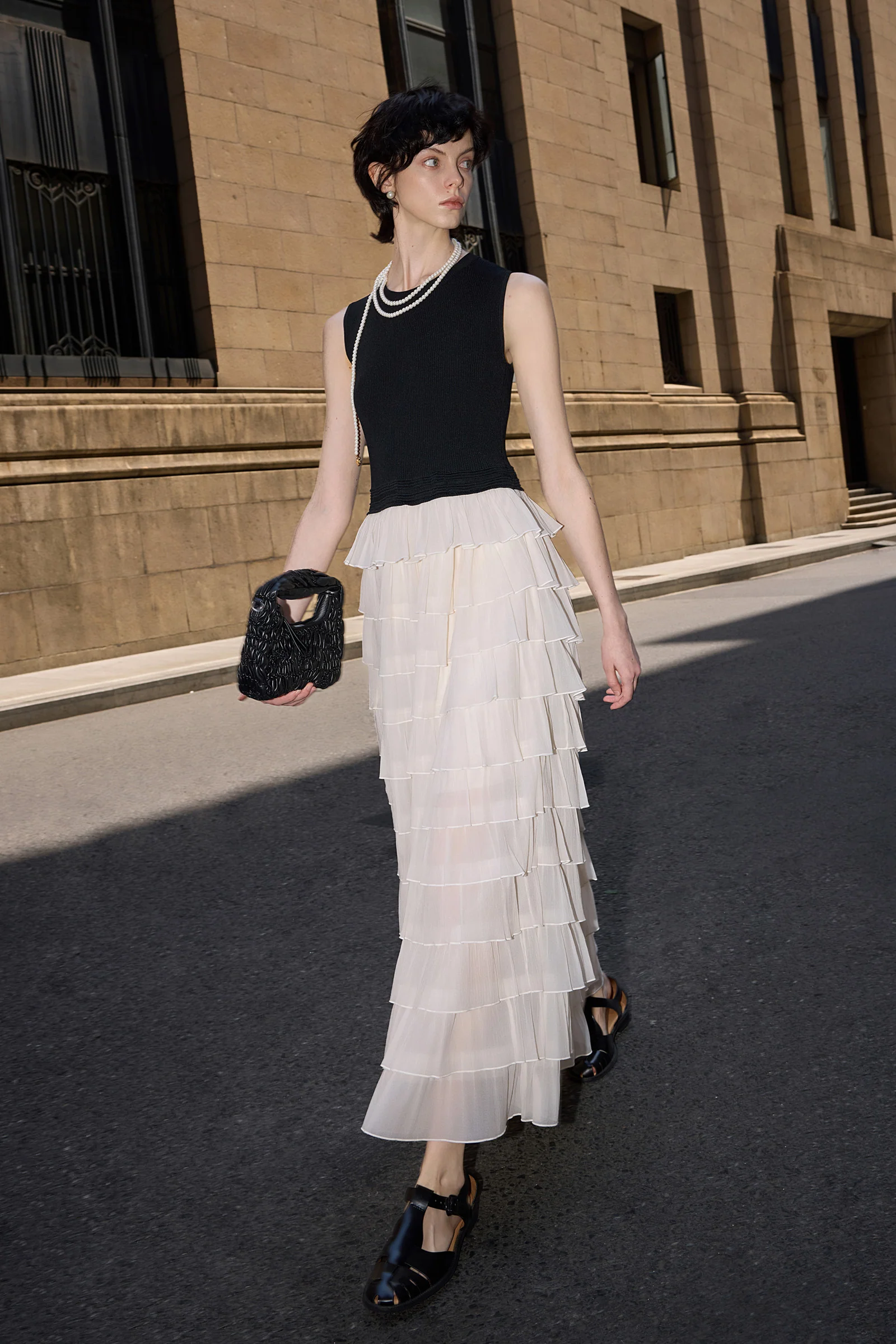 LILY Sleeveless Tiered Tank Dress - Image 3