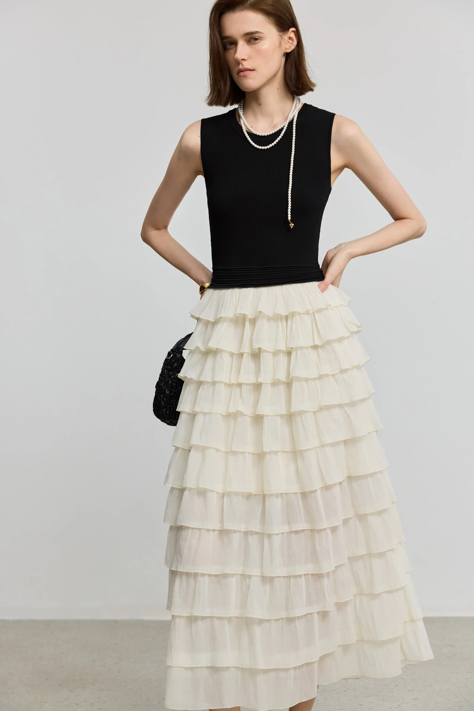 LILY Sleeveless Tiered Tank Dress - Image 8
