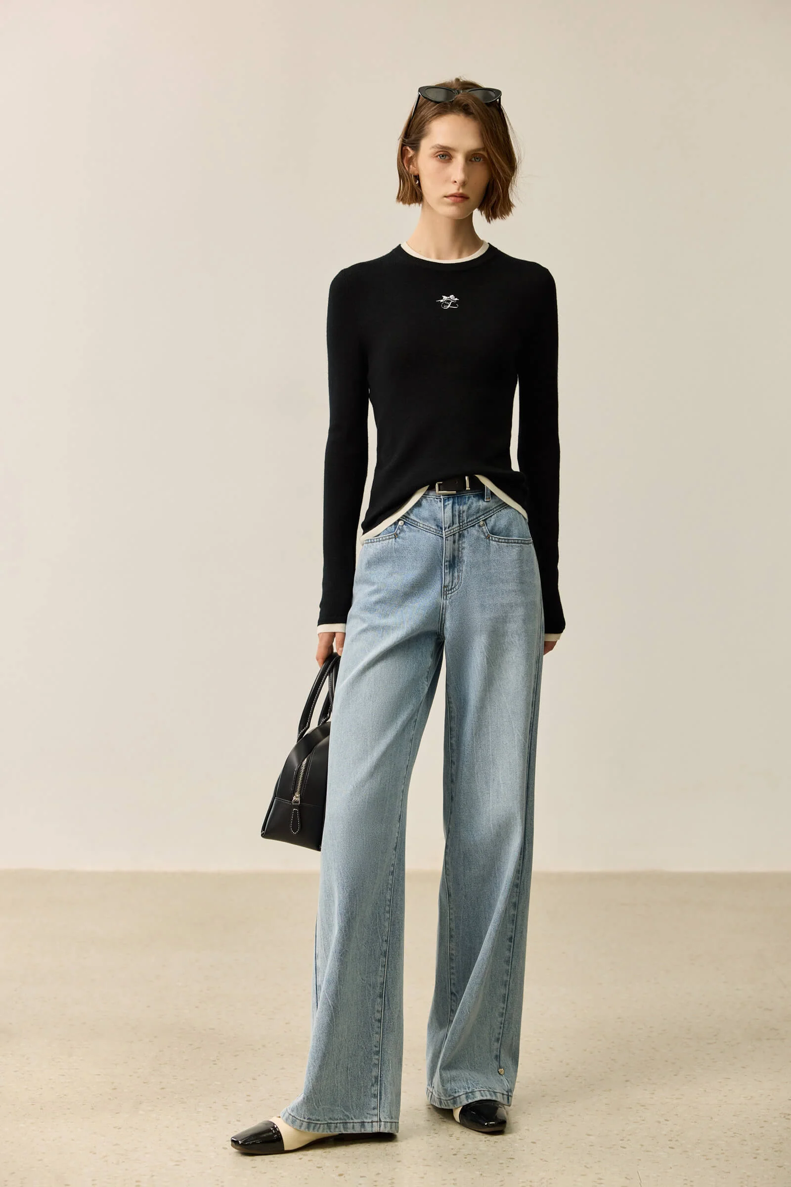 LILY Slim Fit Wool Crewneck Sweater - Image 10