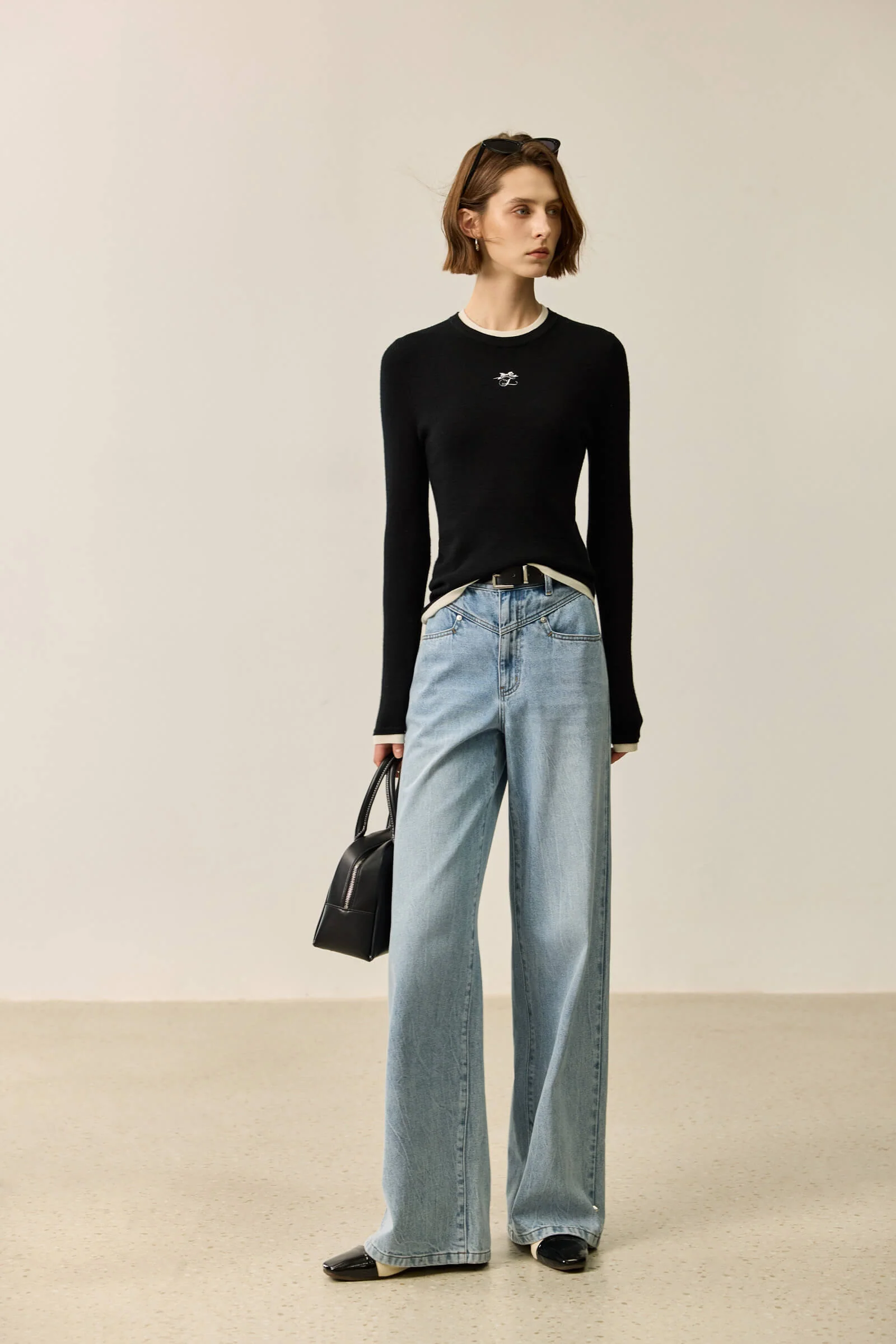 LILY Slim Fit Wool Crewneck Sweater - Image 11