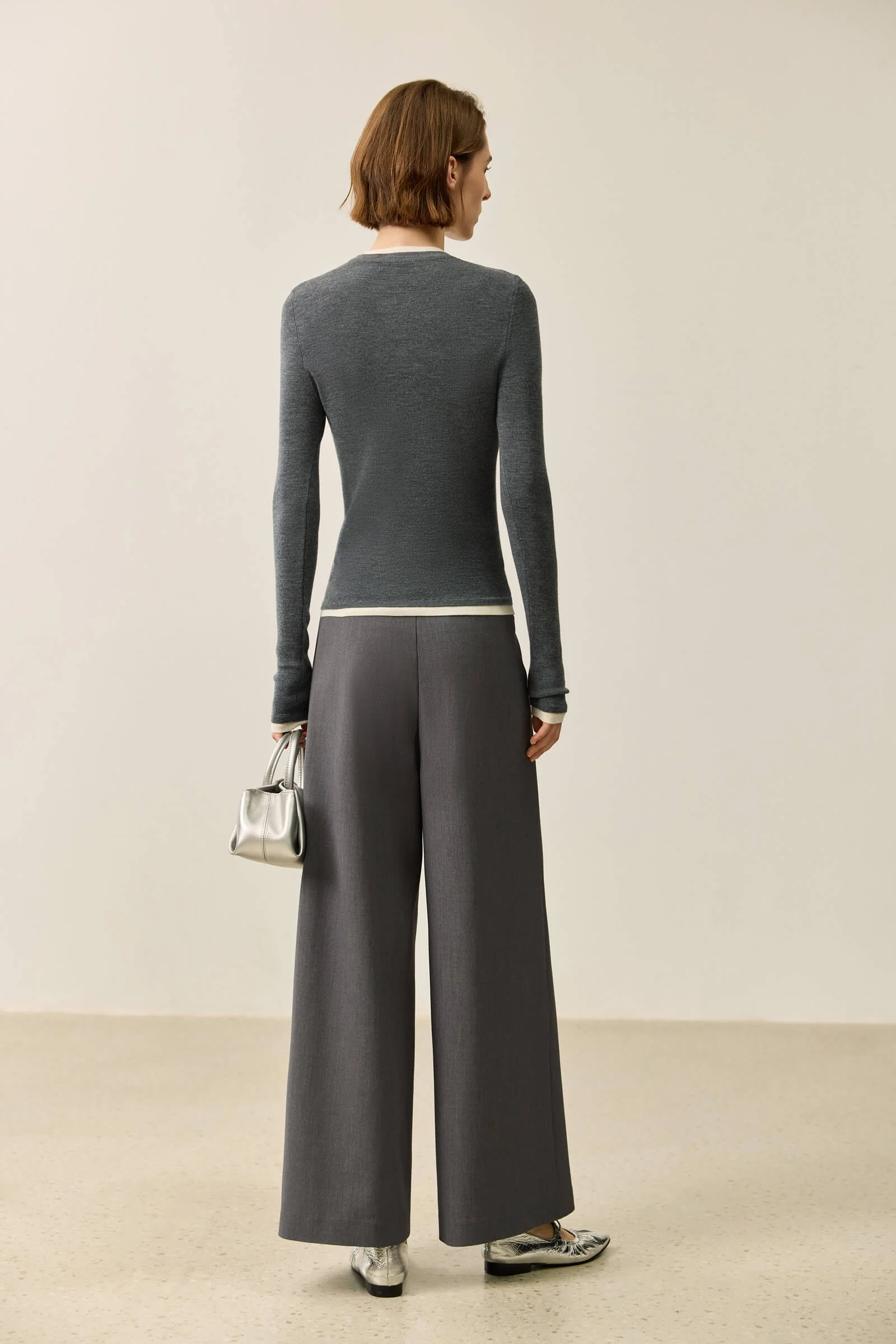 LILY Slim Fit Wool Crewneck Sweater - Image 4