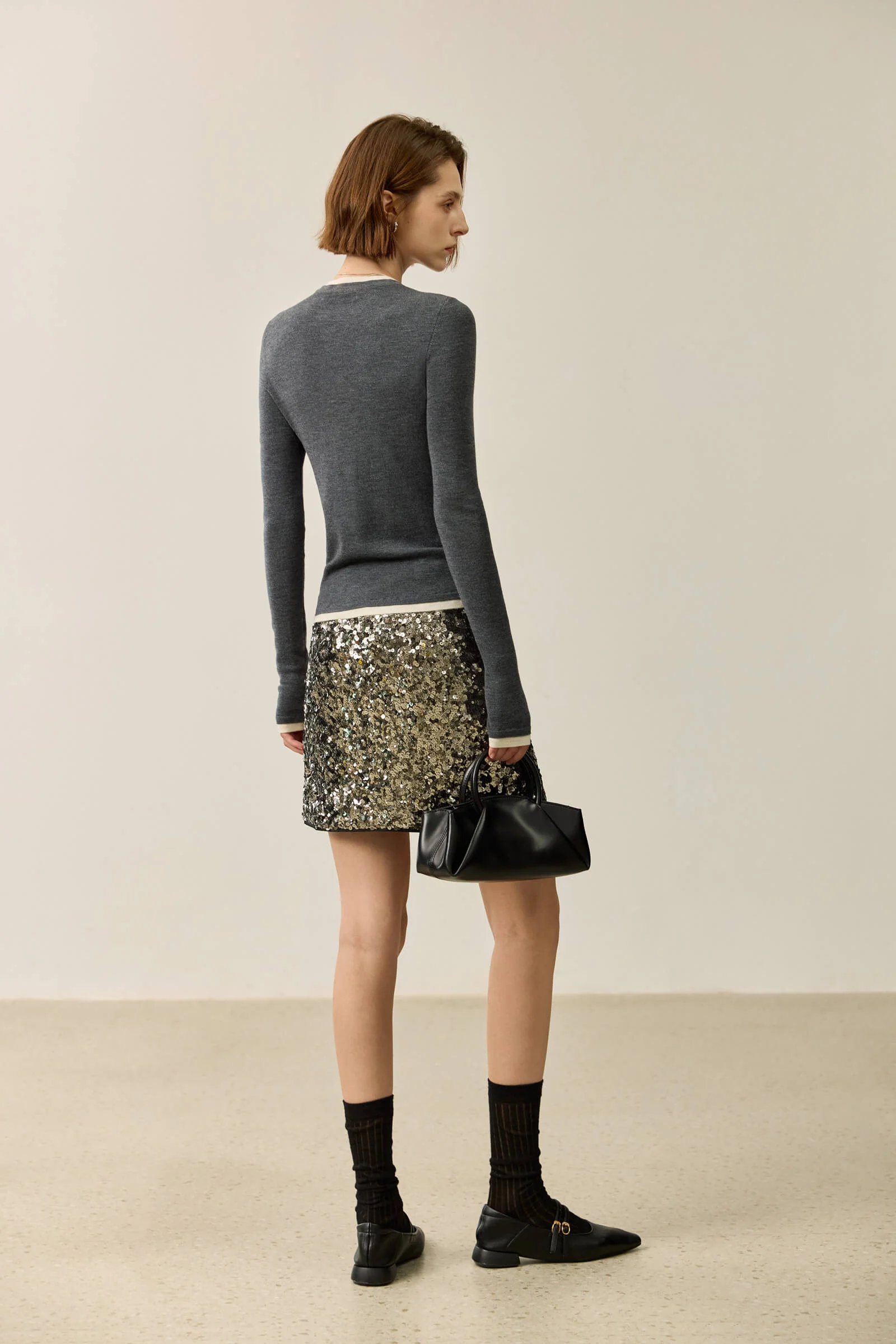 LILY Slim Fit Wool Crewneck Sweater - Image 8