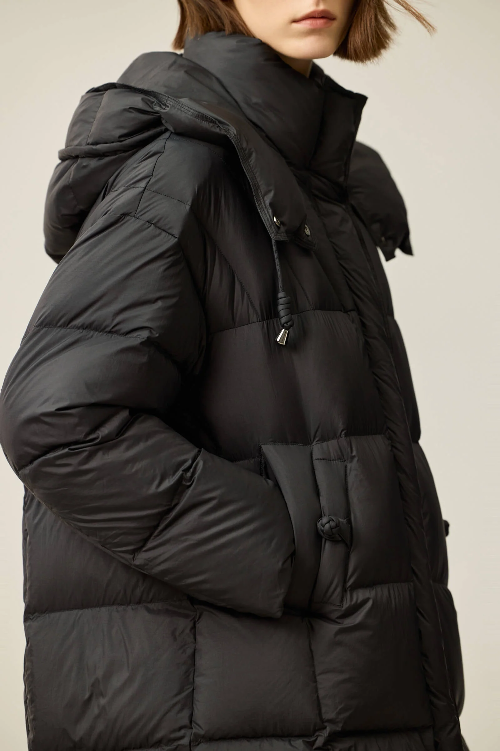 LILY Solid 90% White Duck Down Coat - Image 22