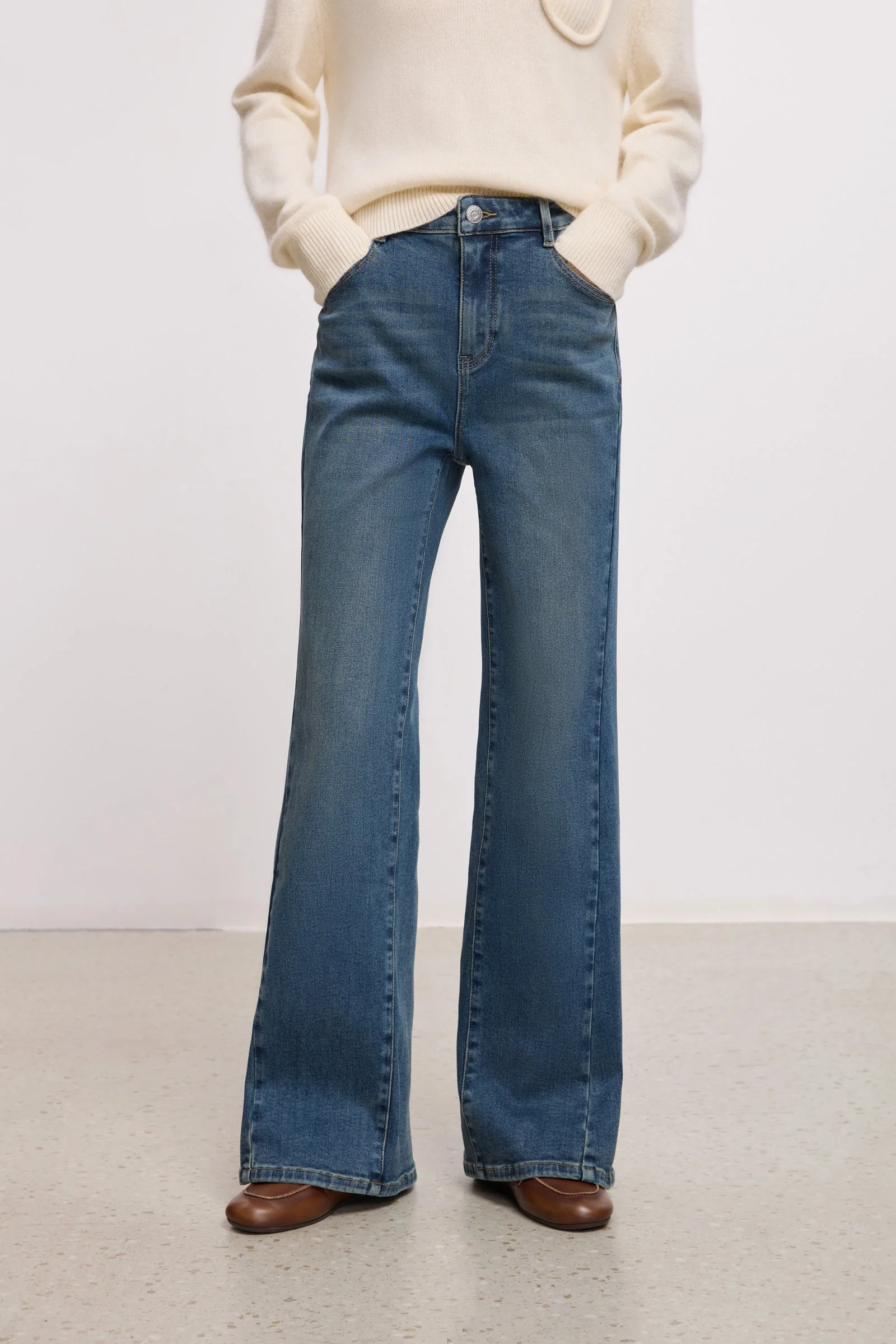 LILY Stretch Slim Flare Jeans - Image 2