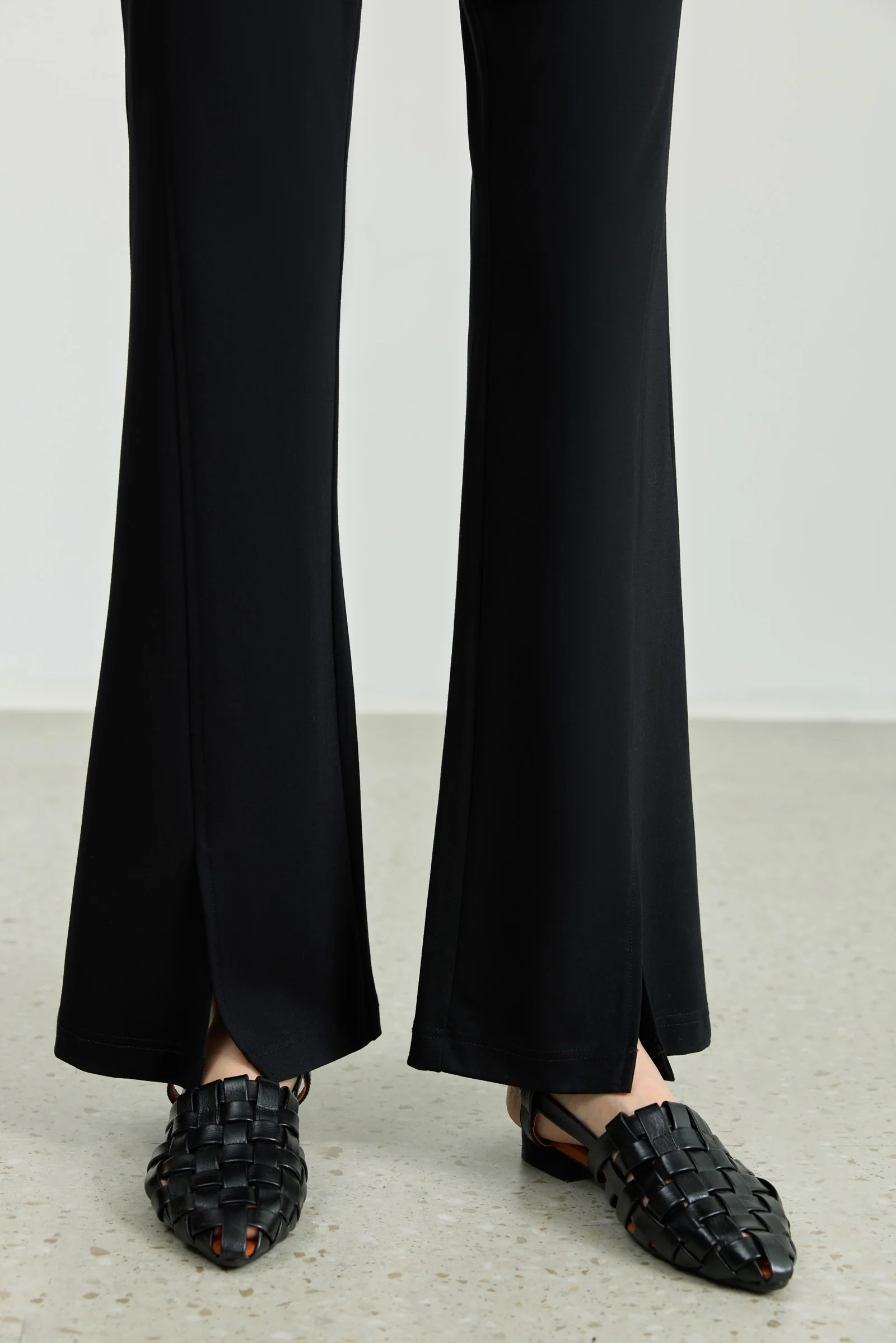 LILY Stretch Split-Hem Flared Pants - Image 7