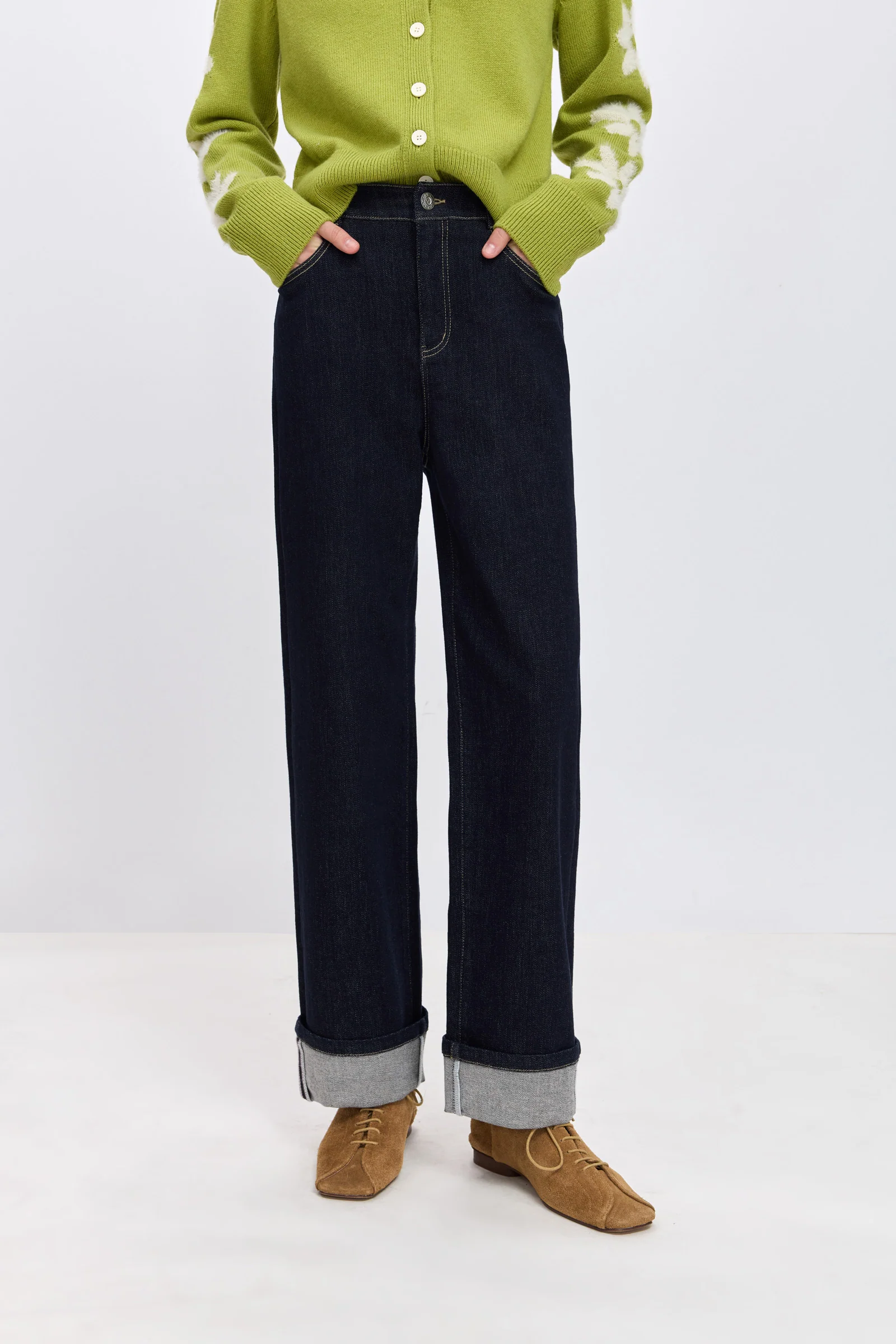 LILY Stretch Straight-Leg Denim Jeans - Image 4