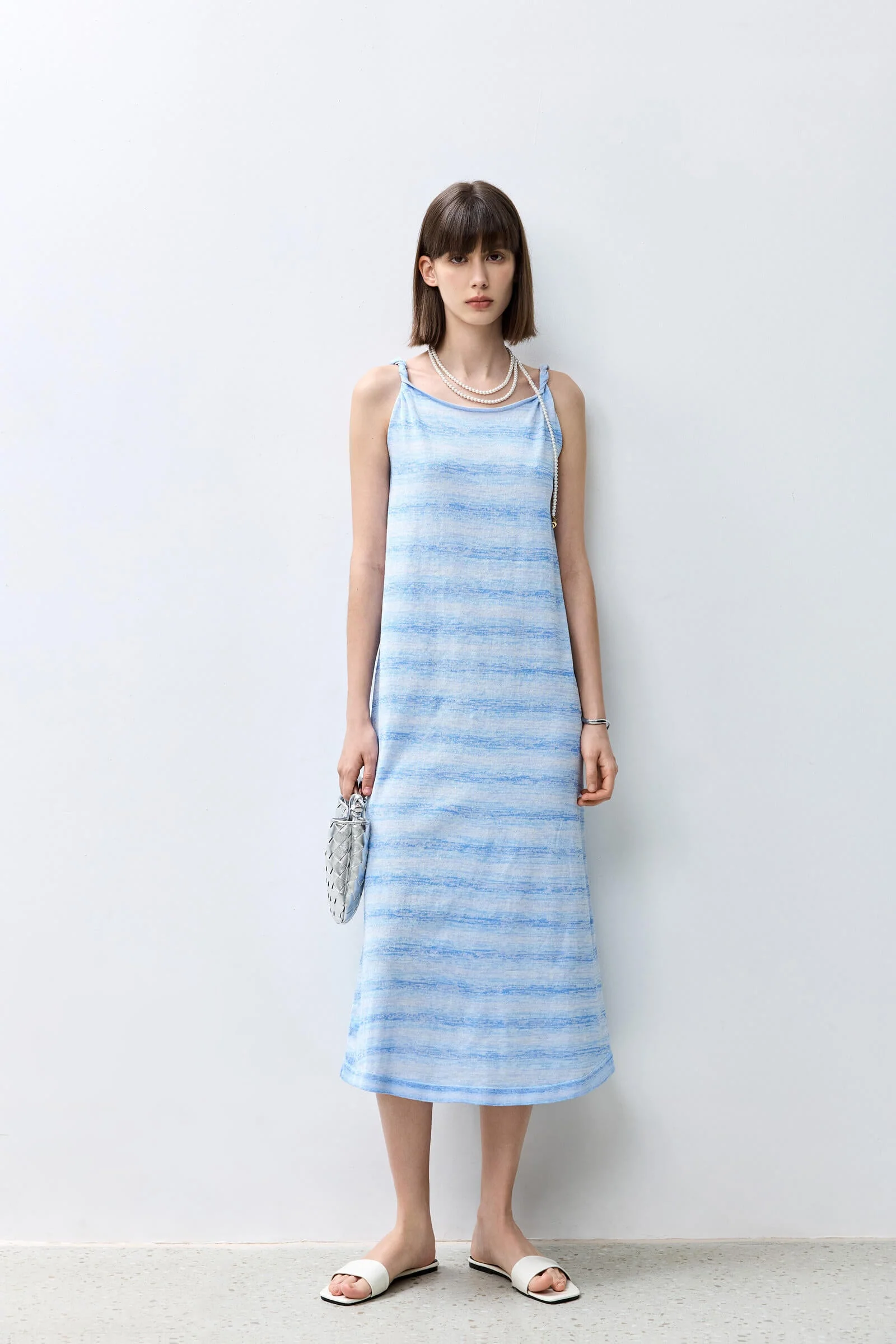 LILY Striped Color Block Tank Dress - Image 11