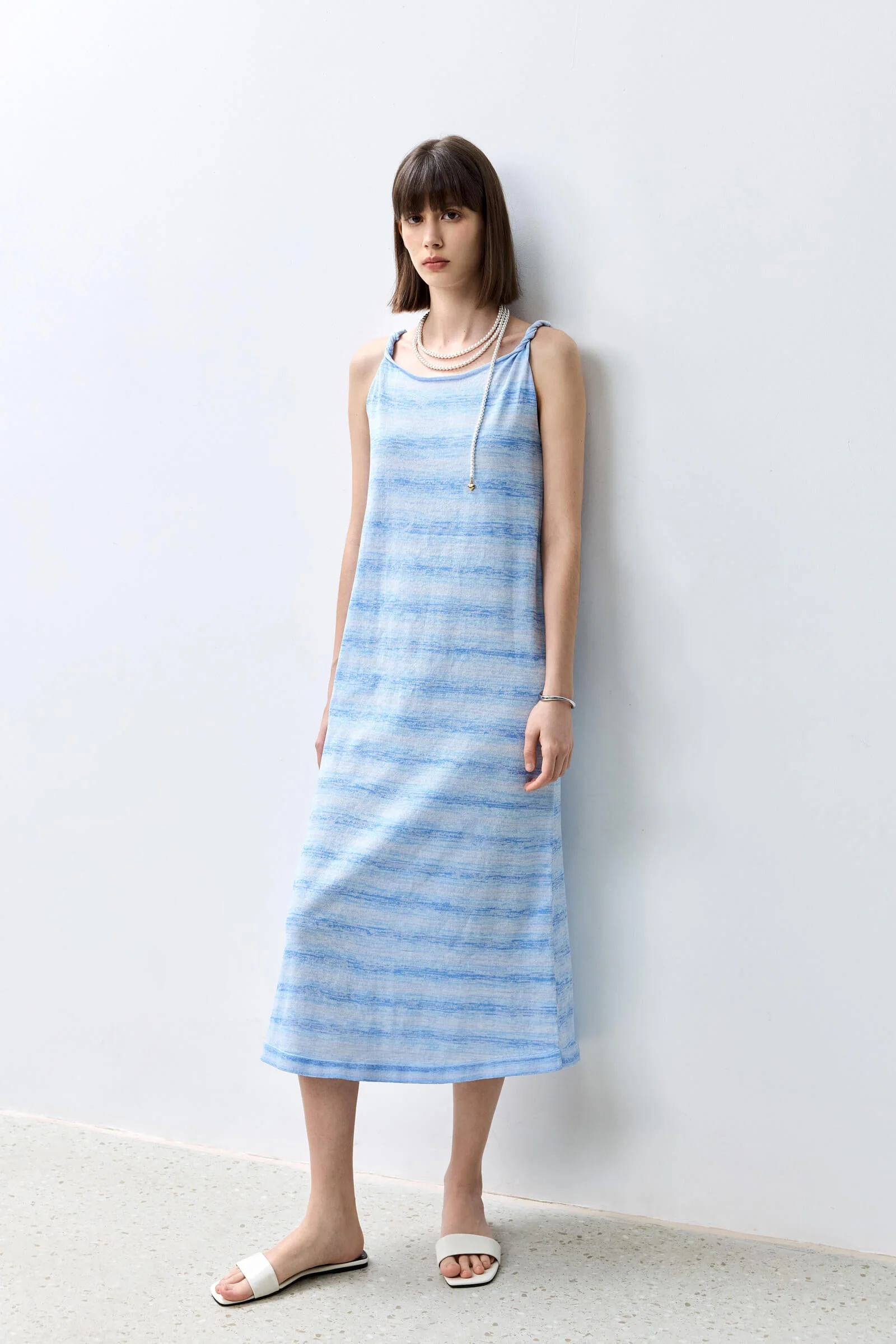 LILY Striped Color Block Tank Dress - Image 12