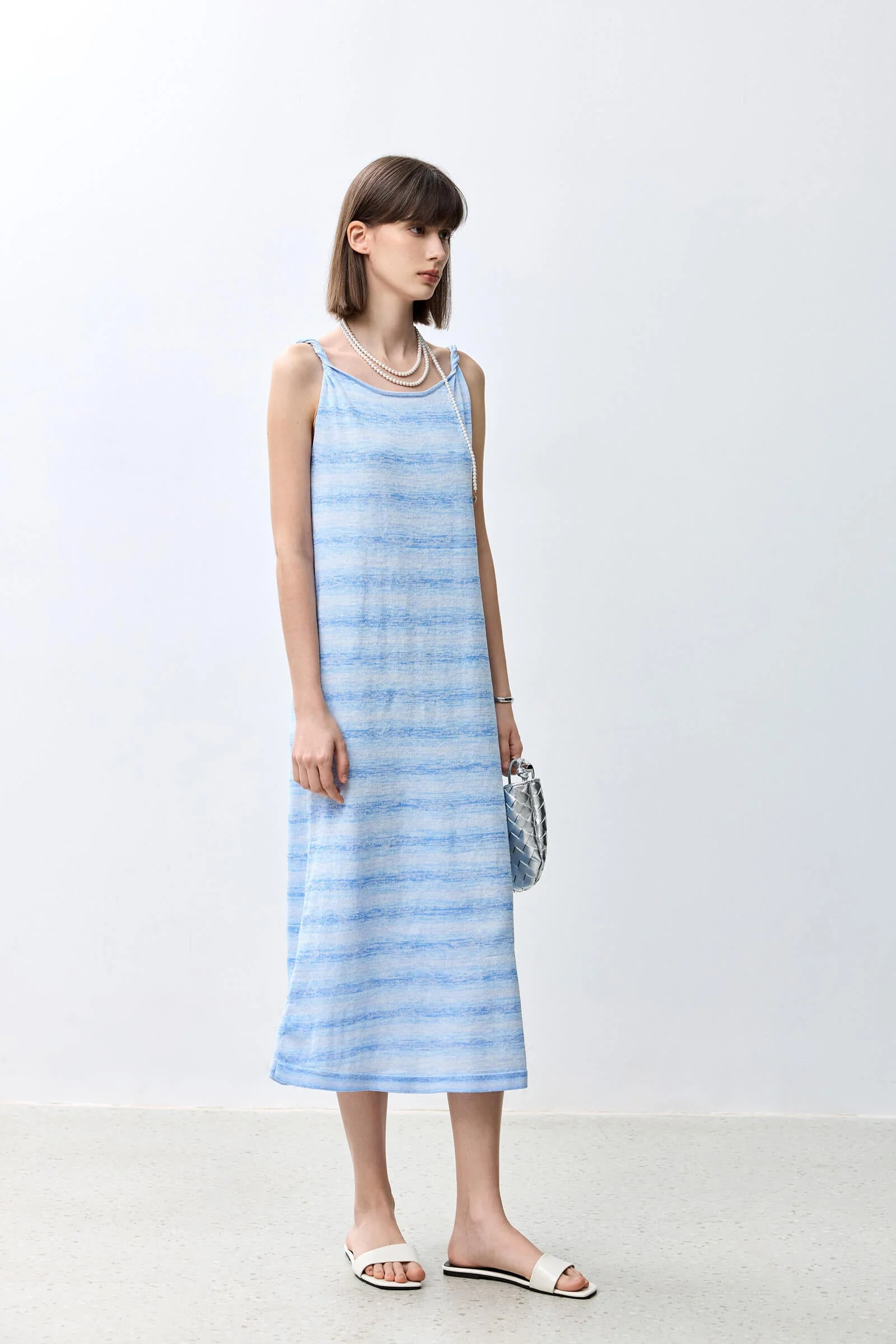 LILY Striped Color Block Tank Dress - Image 13
