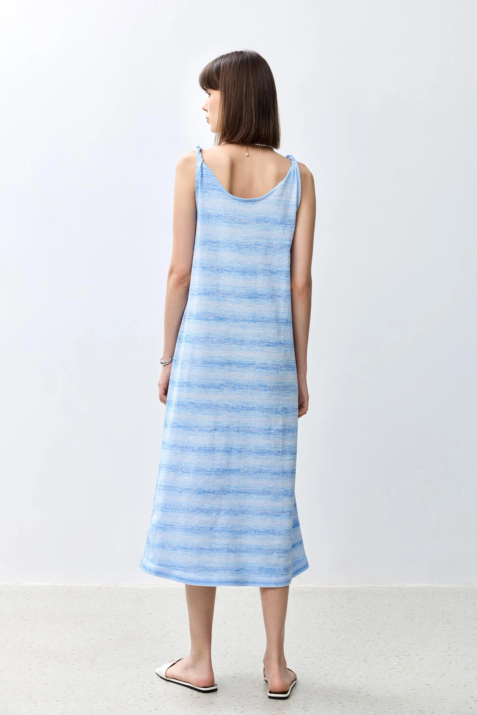 LILY Striped Color Block Tank Dress - Image 14