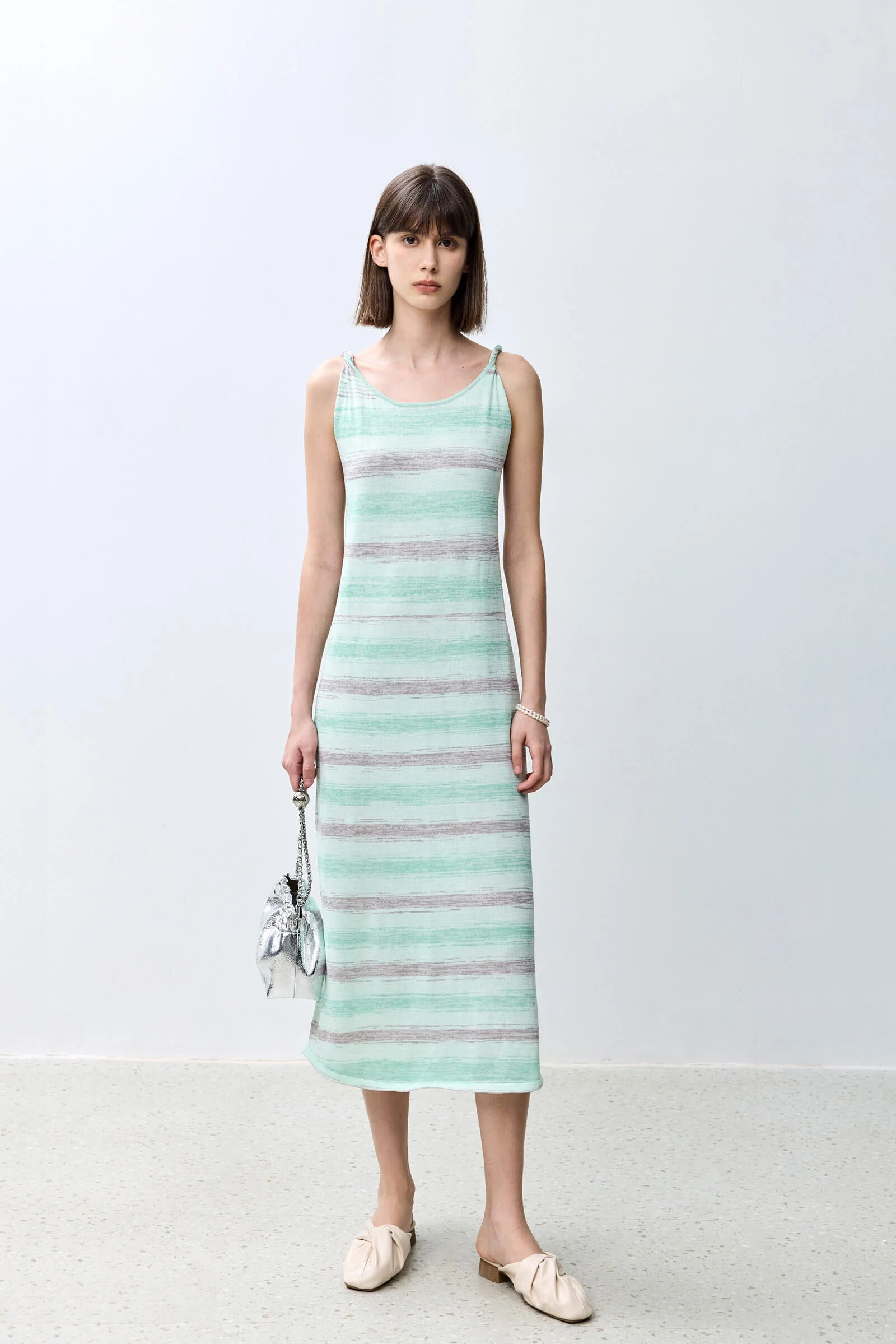 LILY Striped Color Block Tank Dress - Image 3