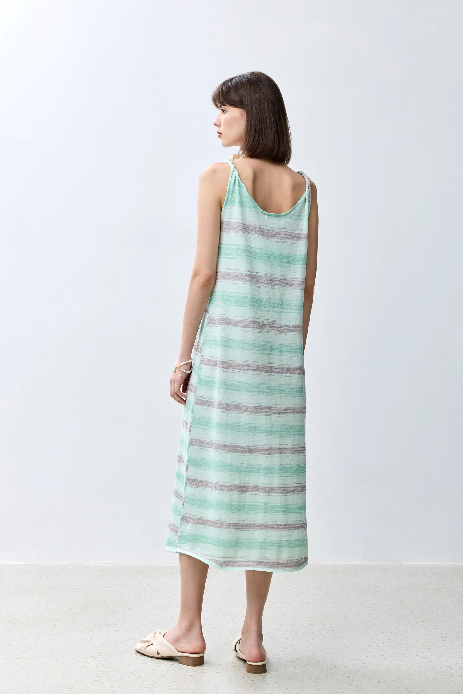 LILY Striped Color Block Tank Dress - Image 5