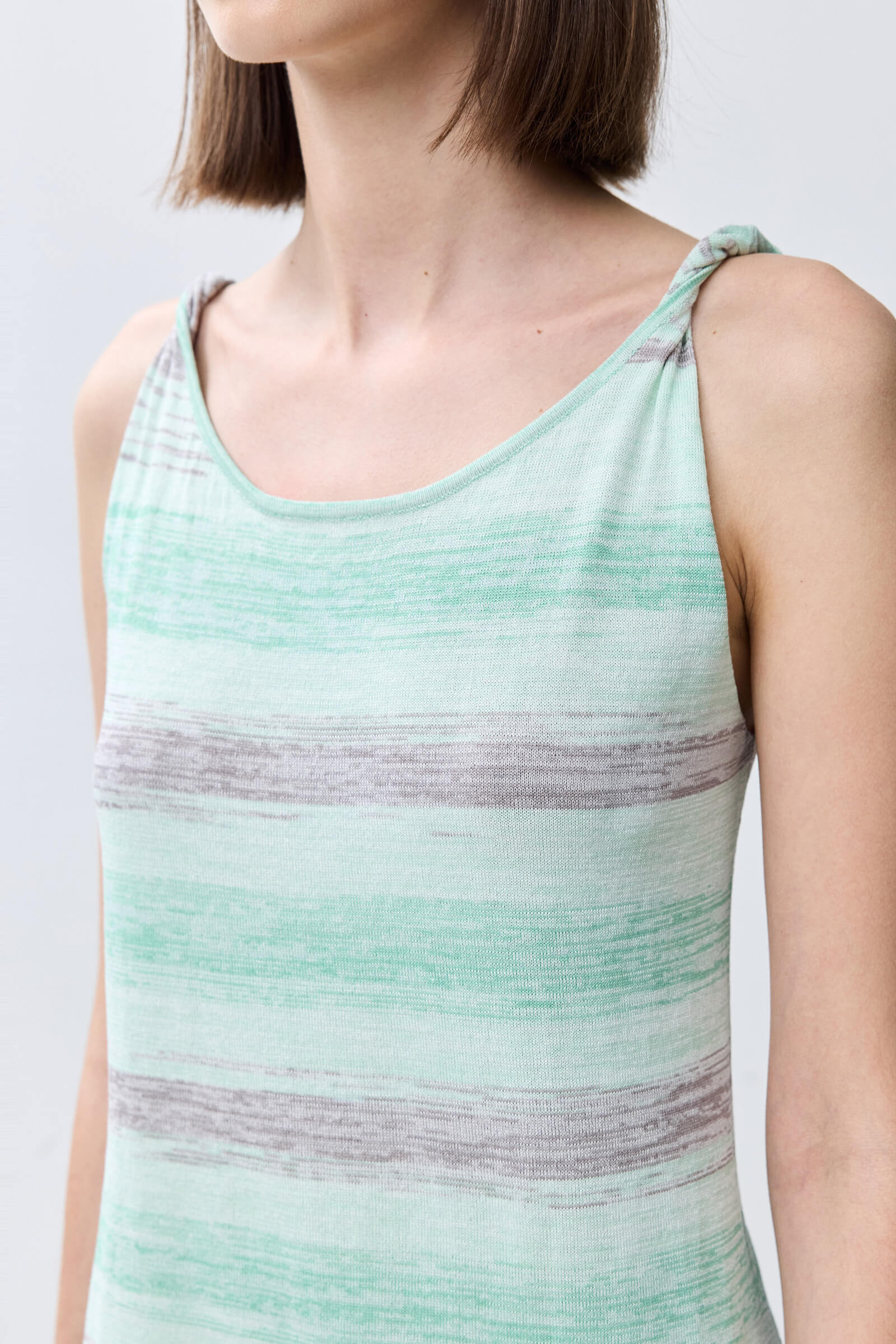 LILY Striped Color Block Tank Dress - Image 8