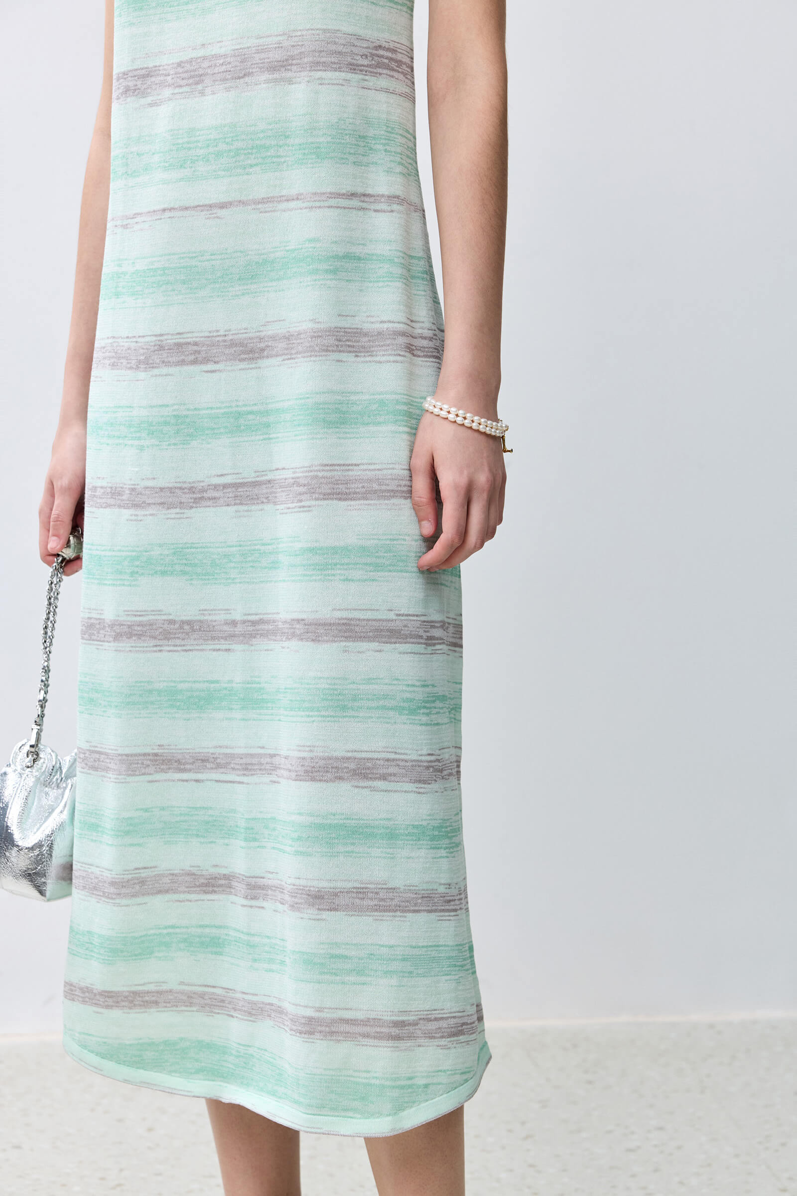 LILY Striped Color Block Tank Dress - Image 9
