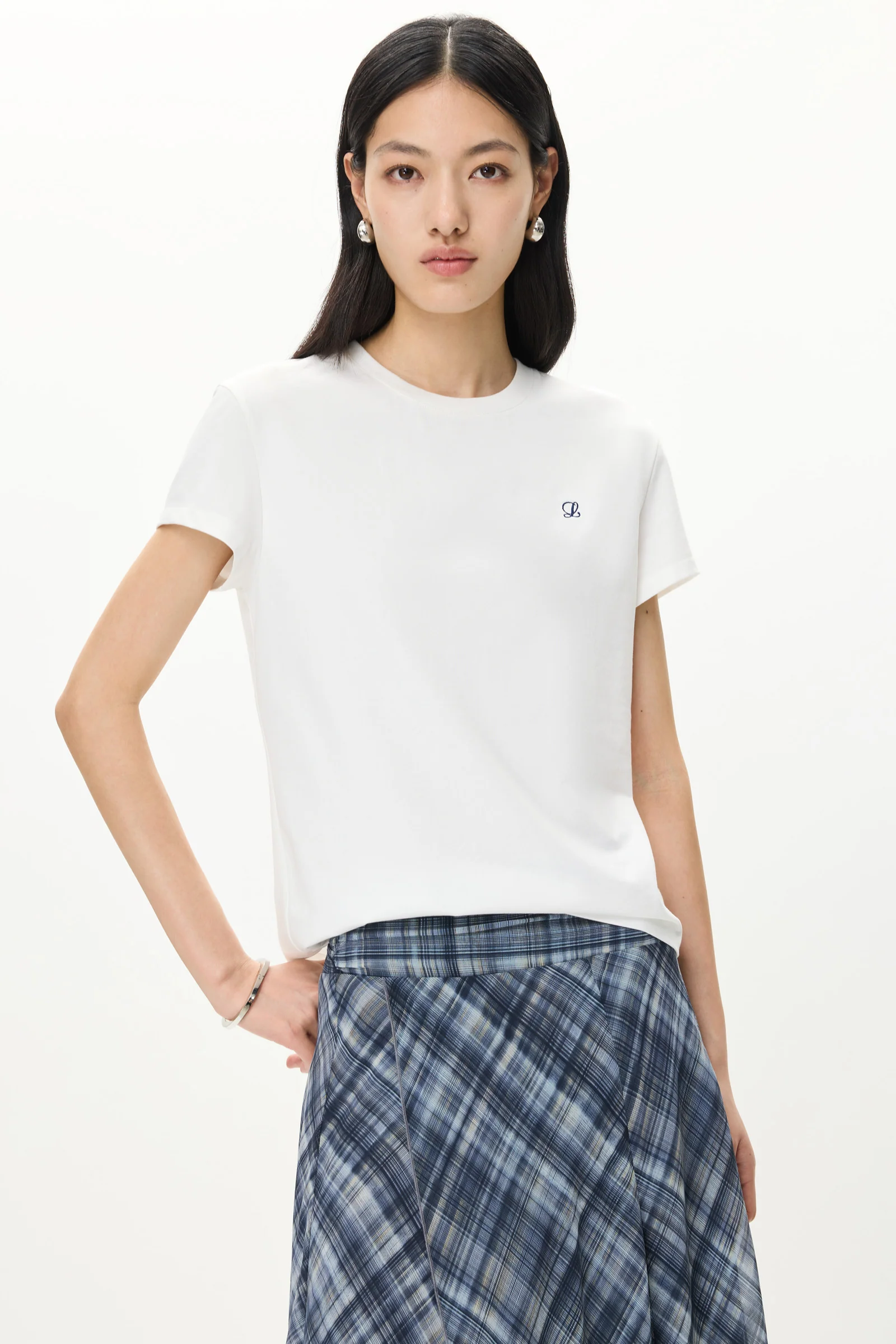 LILY Structured Crewneck Tee