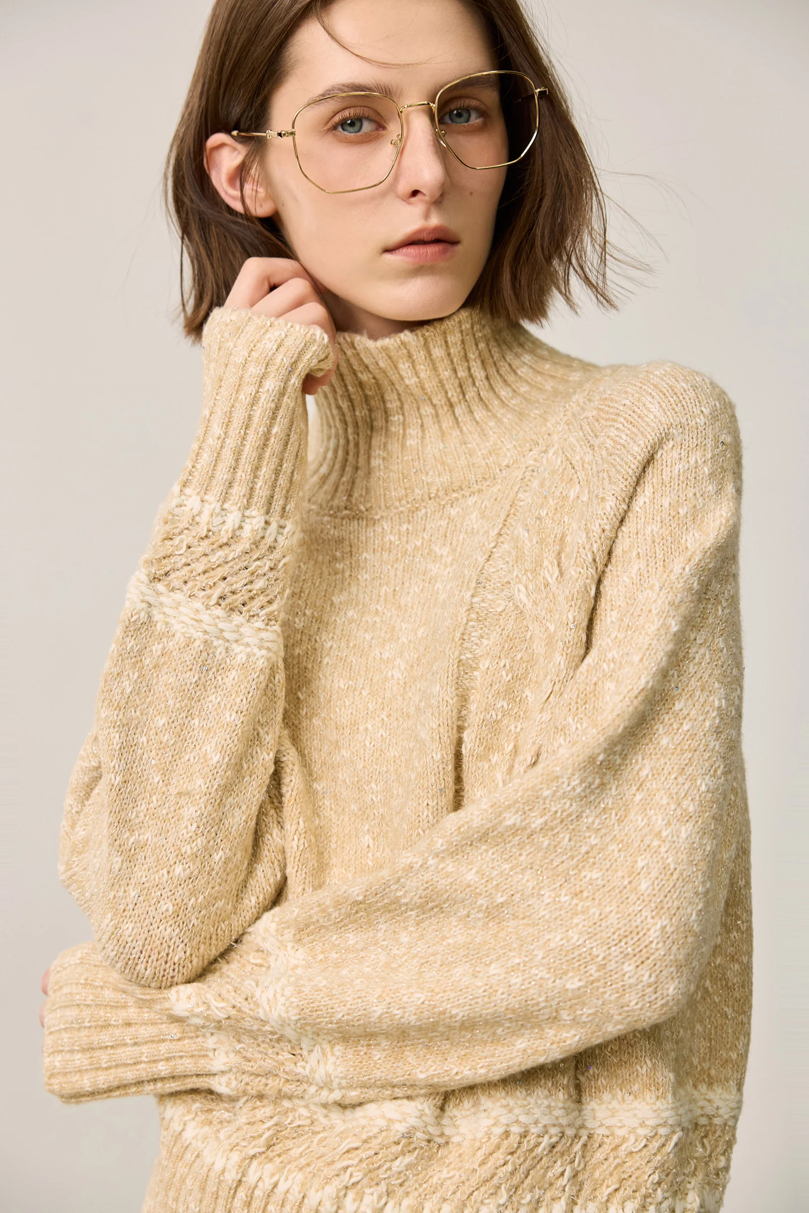 LILY Textured High Neck Sweater - Image 5