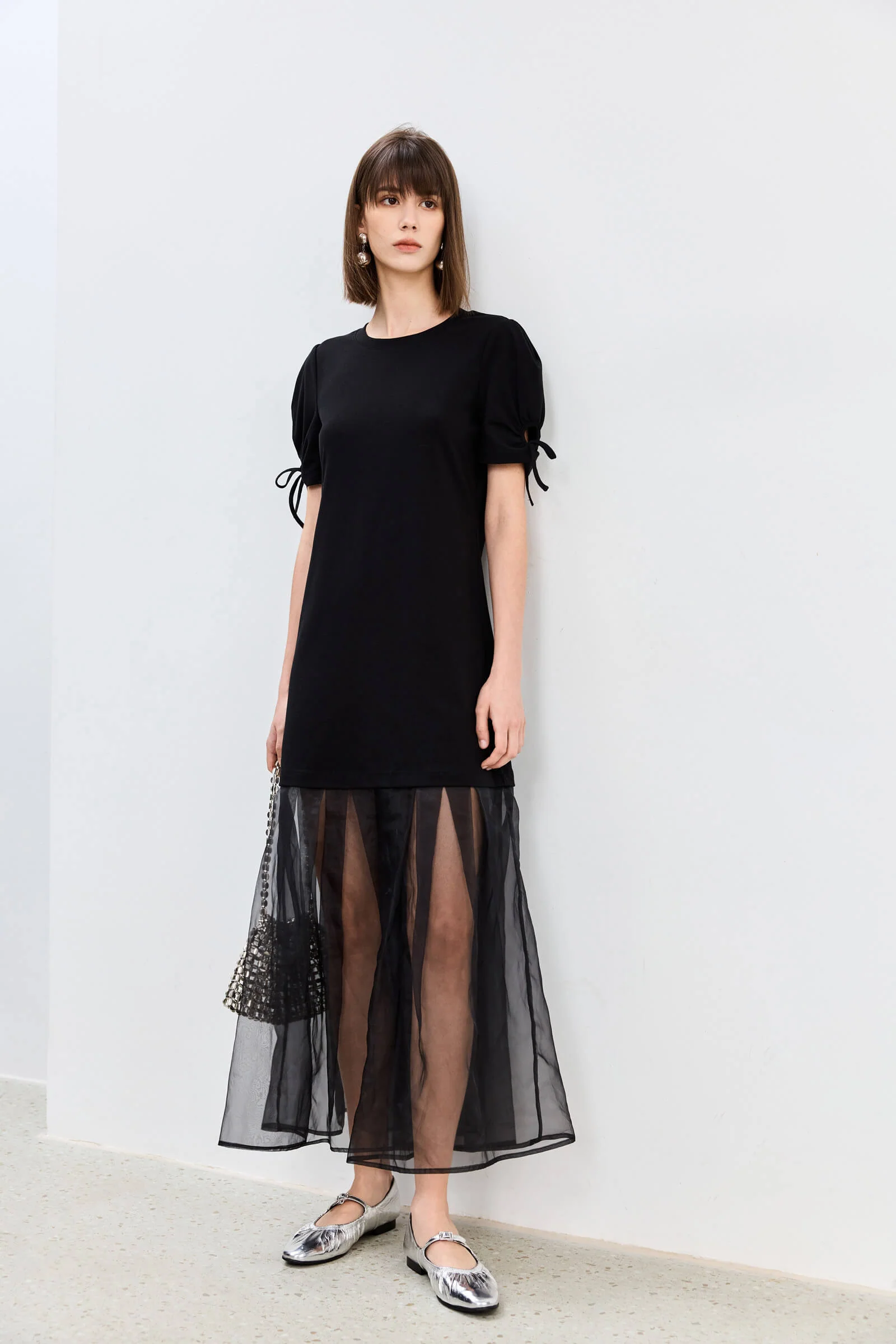 LILY Thin Gauze Patchwork Comfortable Casual Dress - Image 9