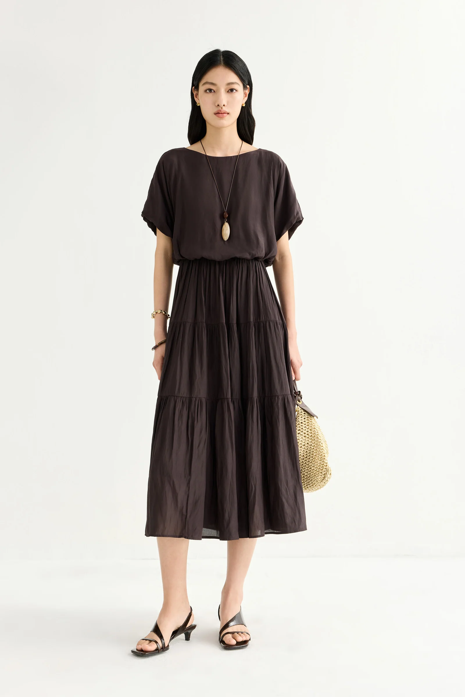 LILY Tiered Fit-and-Flare Dress - Image 7