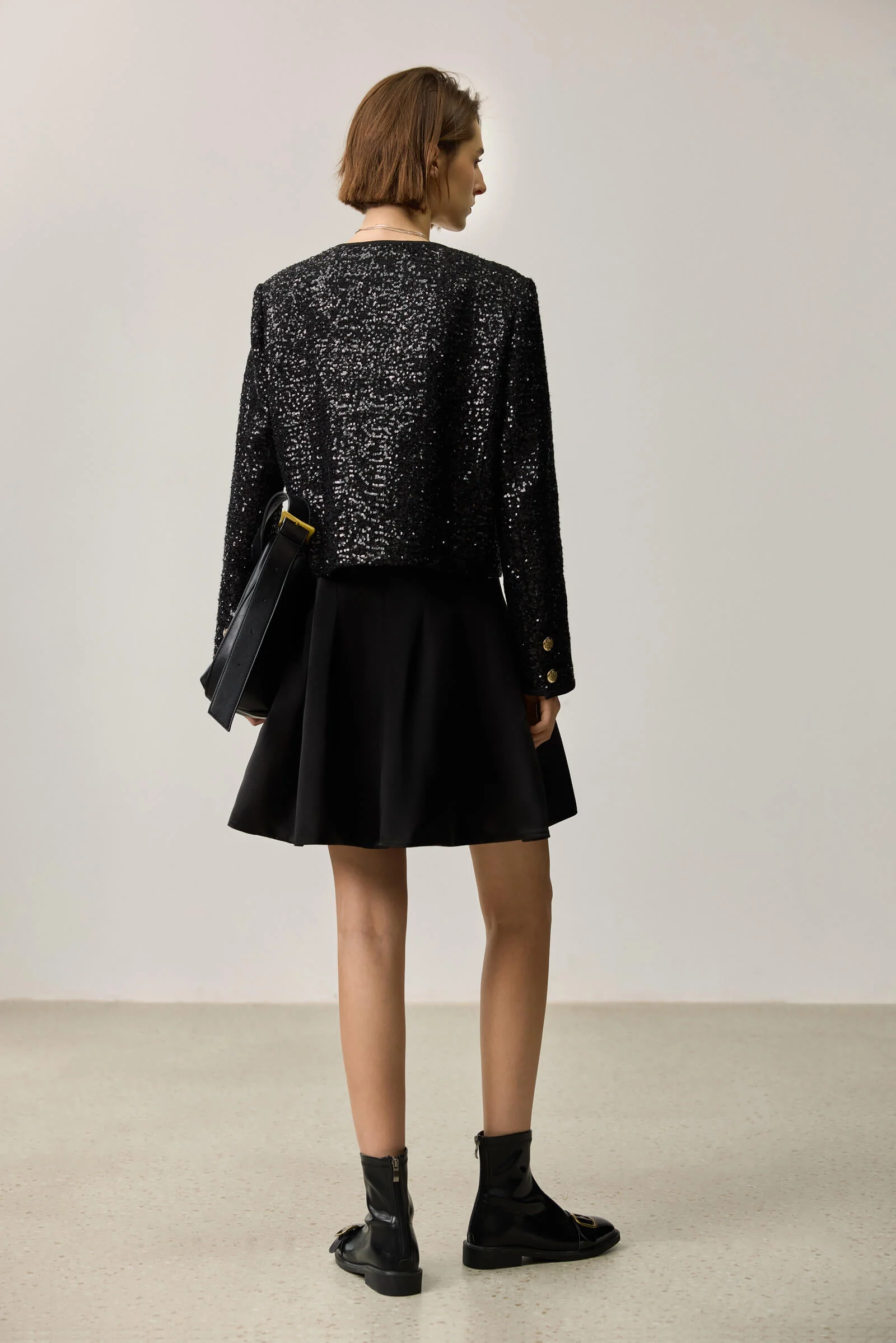 LILY Tweed Sequin Jacket - Image 4