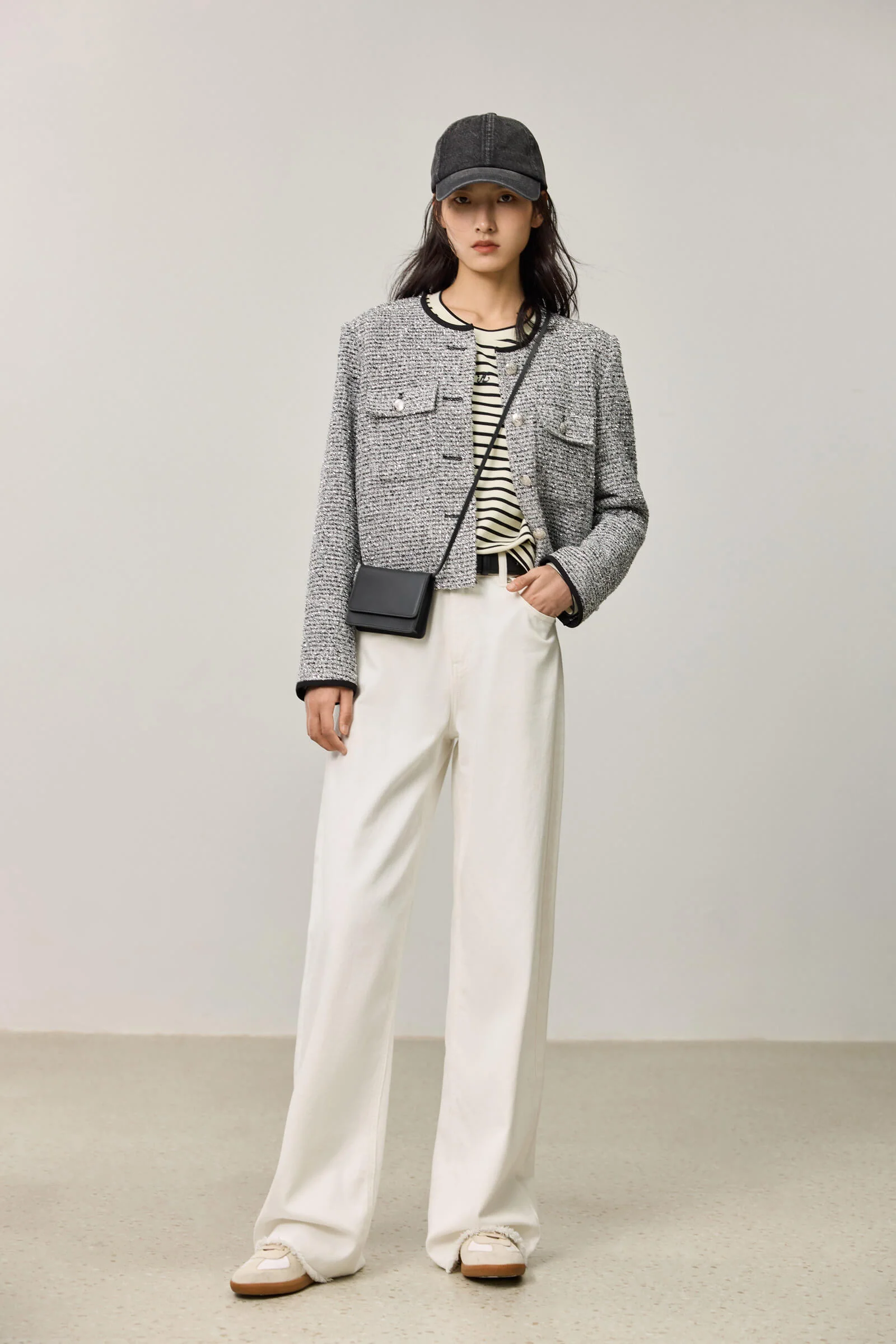 LILY Tweed Sequin Jacket - Image 9
