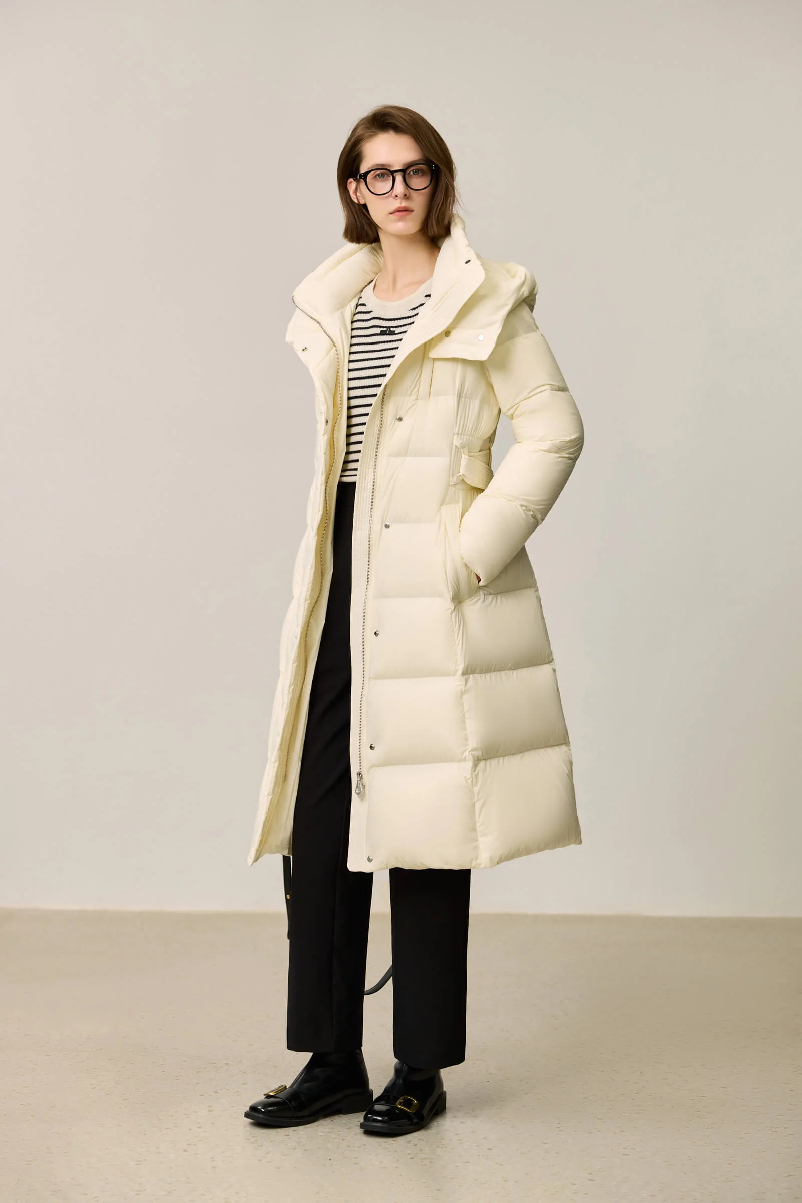 LILY Ultra-Light Urban X-Series Waist-Cinching Down Jacket - Image 11