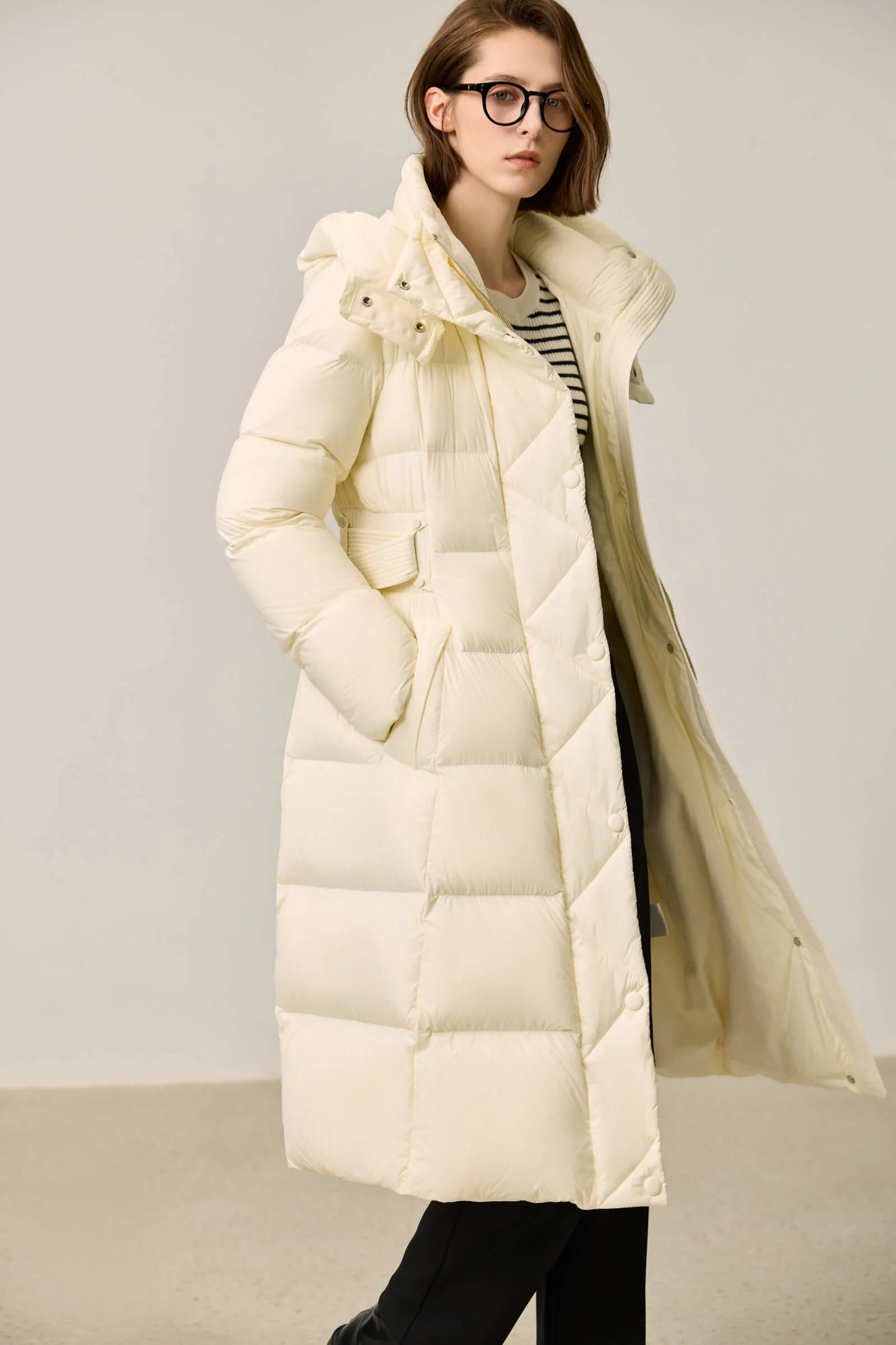 LILY Ultra-Light Urban X-Series Waist-Cinching Down Jacket - Image 14