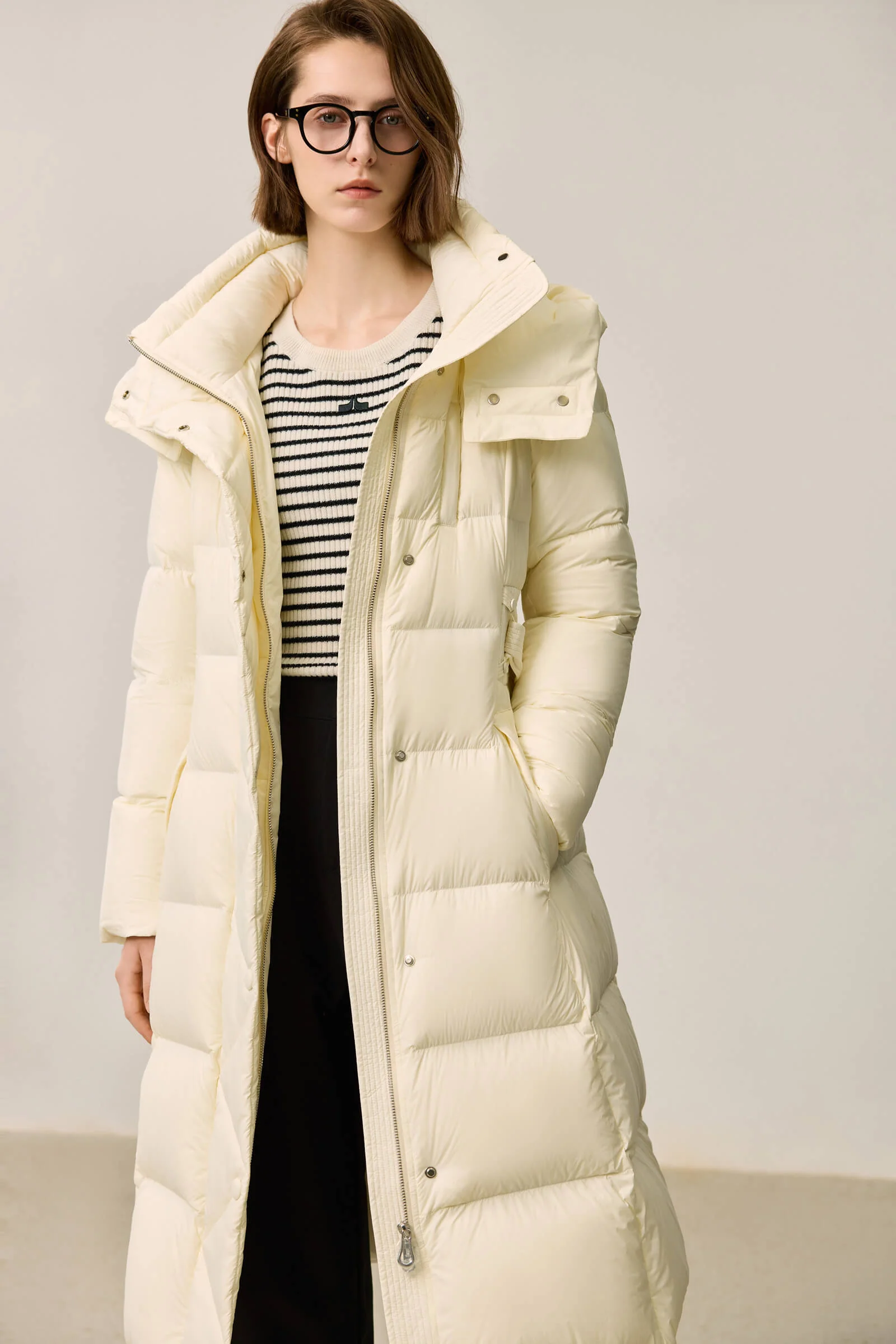 LILY Ultra-Light Urban X-Series Waist-Cinching Down Jacket - Image 15