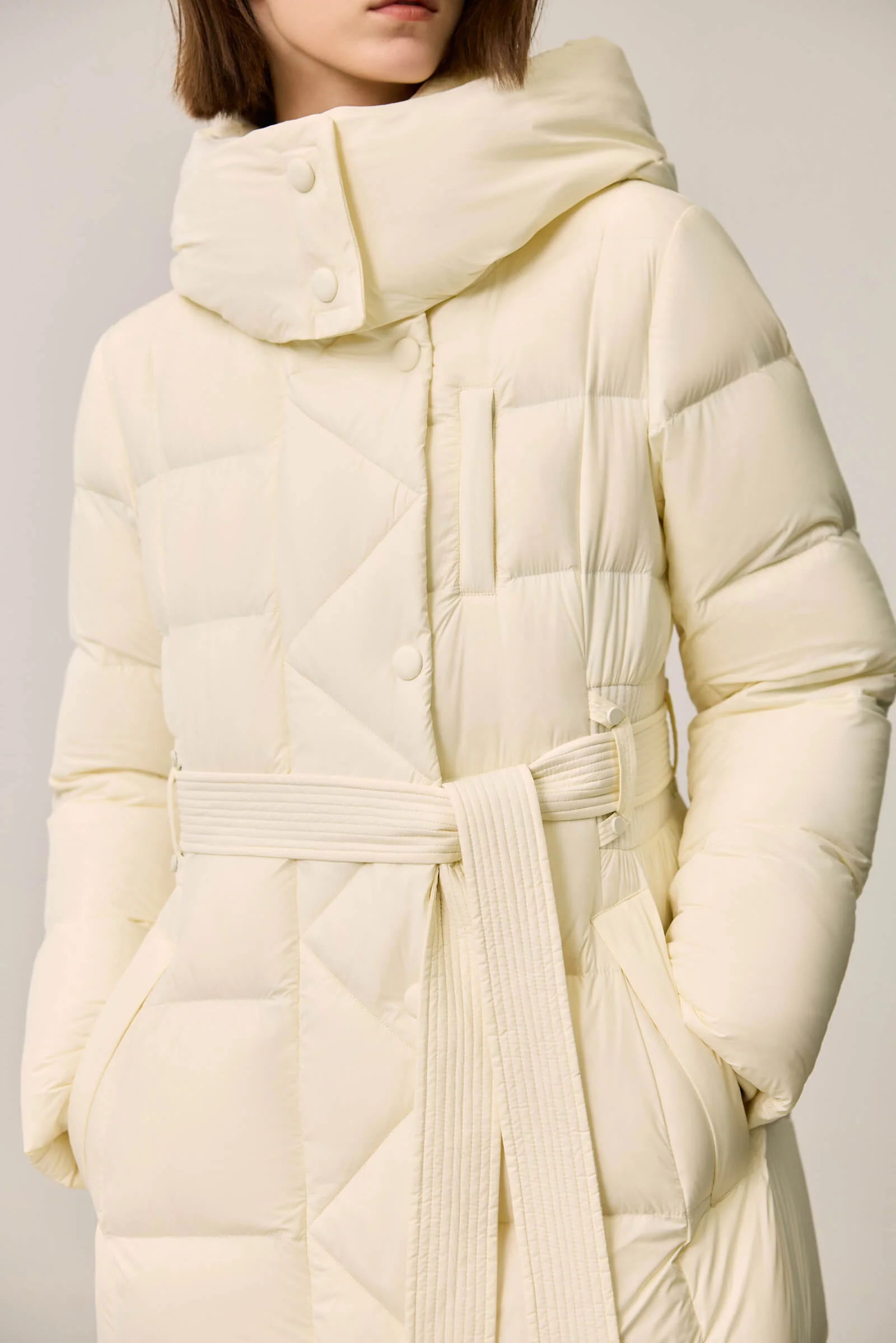 LILY Ultra-Light Urban X-Series Waist-Cinching Down Jacket - Image 16