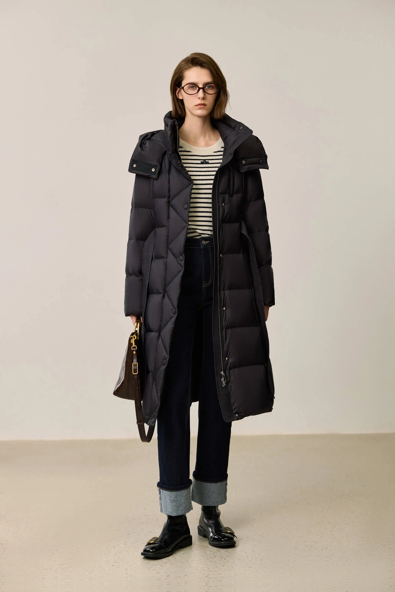 LILY Ultra-Light Urban X-Series Waist-Cinching Down Jacket - Image 3