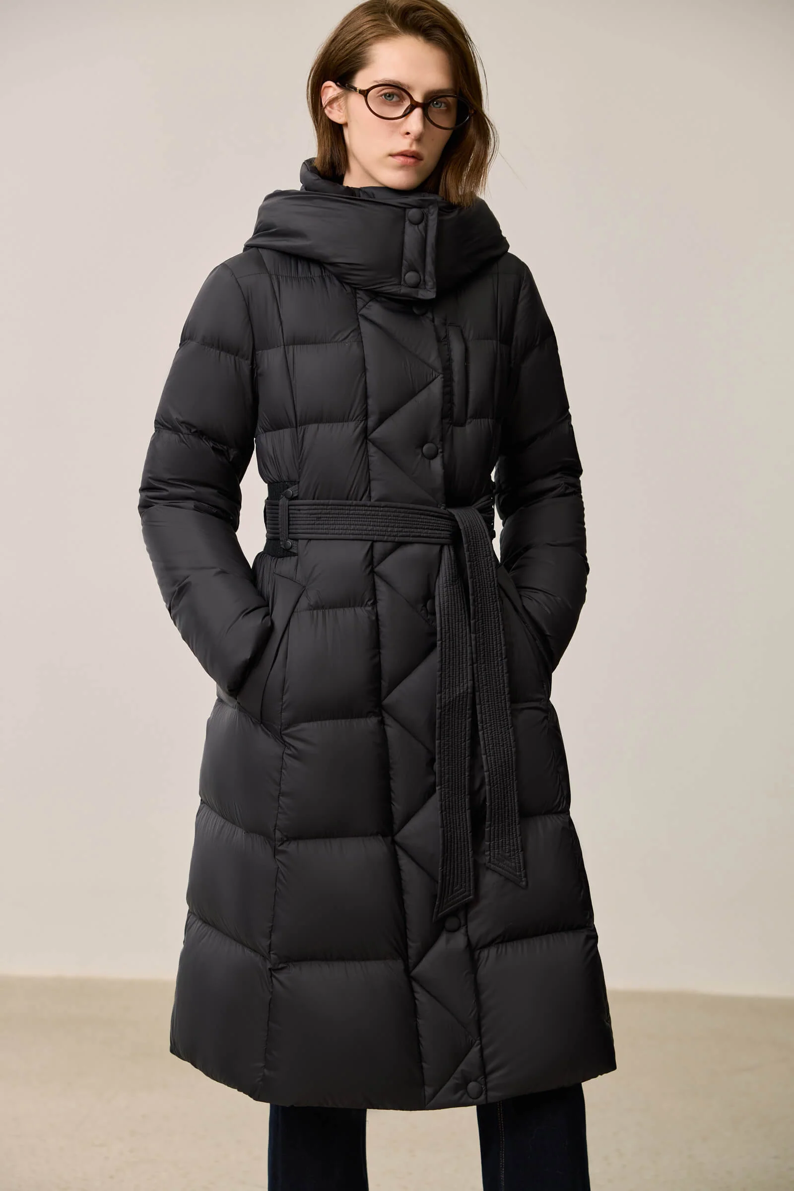 LILY Ultra-Light Urban X-Series Waist-Cinching Down Jacket - Image 6