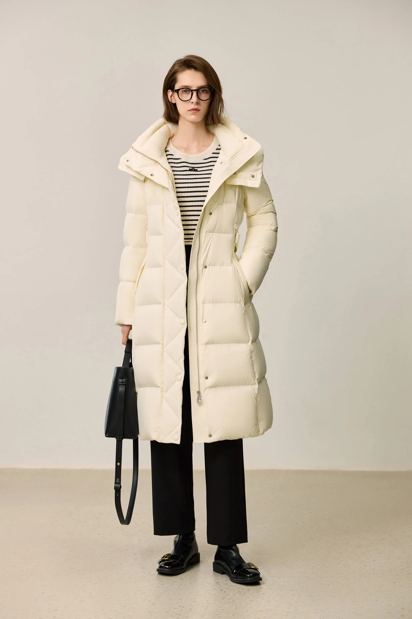 LILY Ultra-Light Urban X-Series Waist-Cinching Down Jacket - Image 9