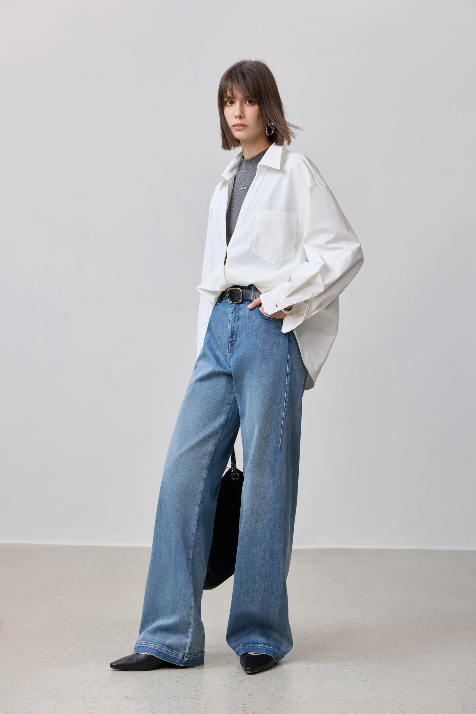 LILY Unique Two-Tone Casual Shirt - Image 3