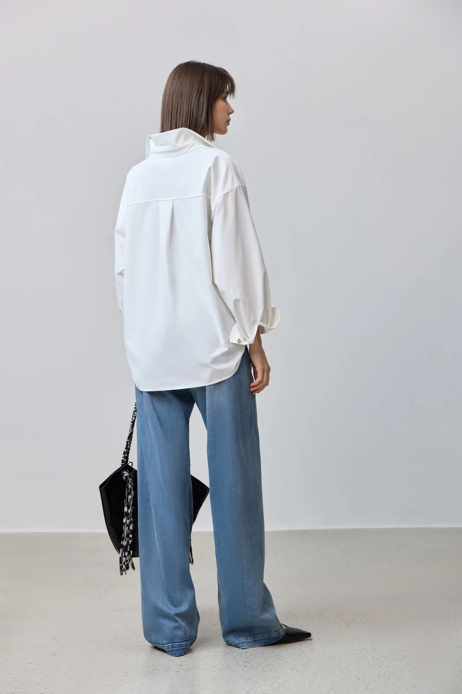 LILY Unique Two-Tone Casual Shirt - Image 4