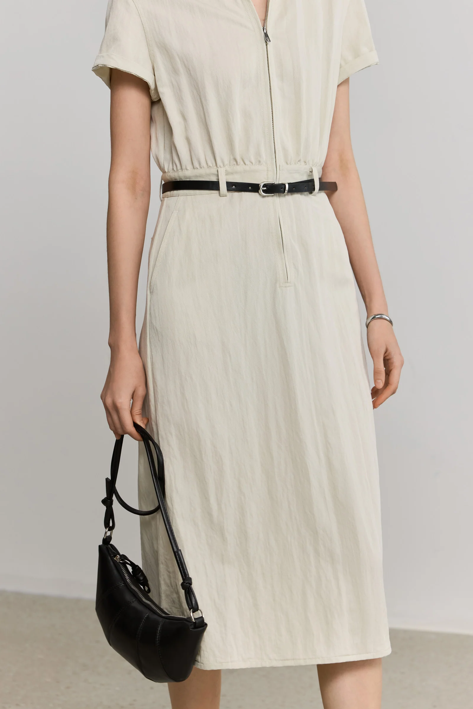 LILY Utility Zip-Up Collar Dress - Image 8