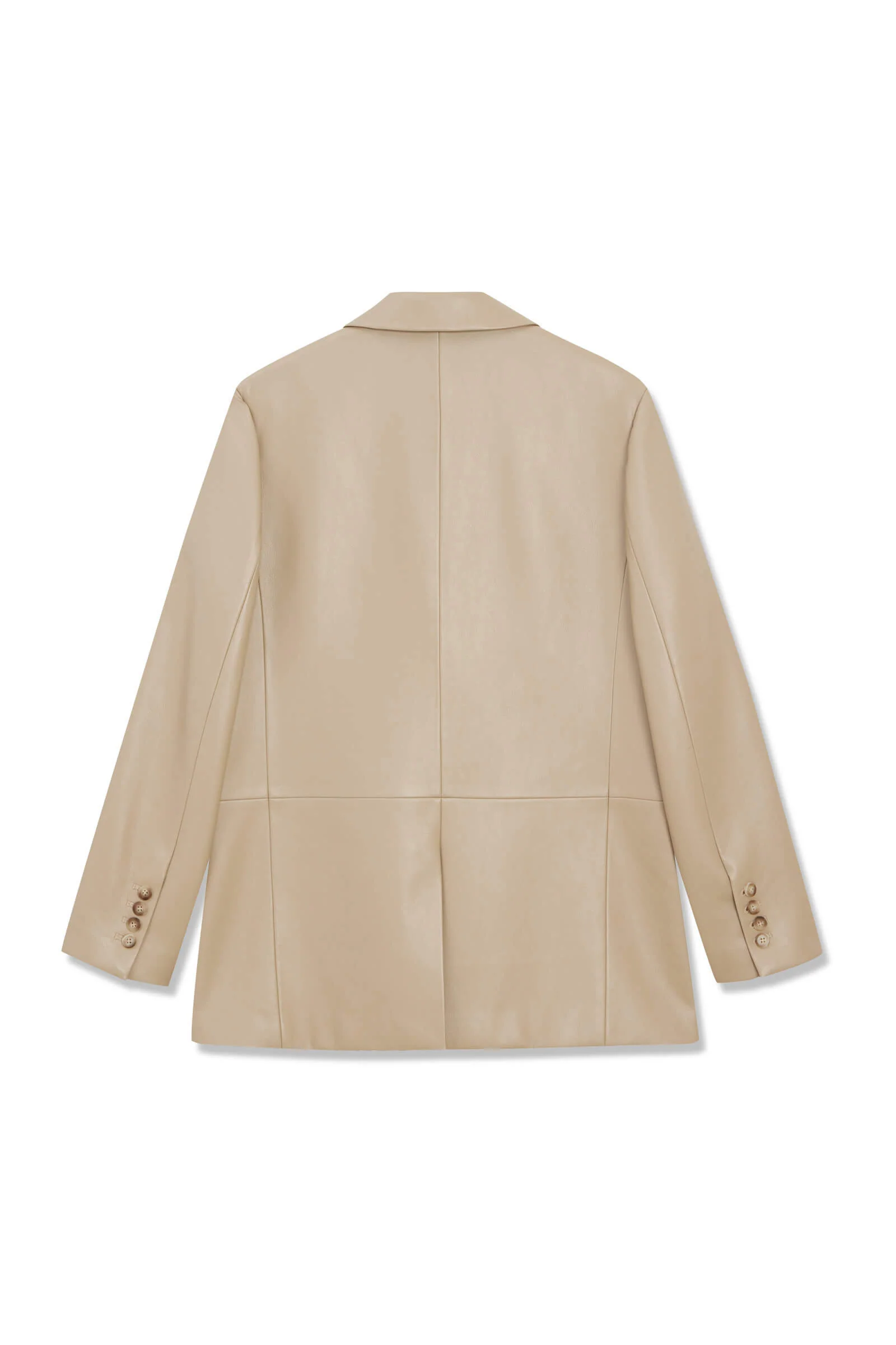 LILY Vintage Casual PU Leather Blazer - Image 8