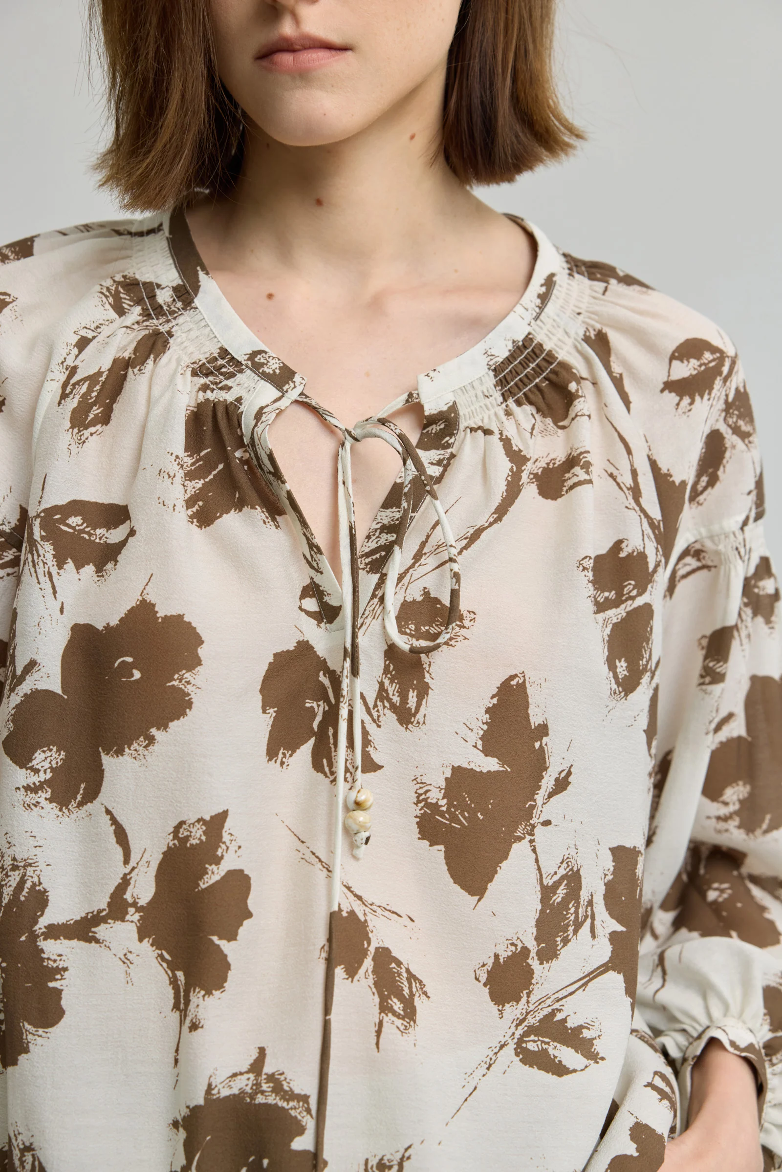 LILY Vintage Print Relaxed Pullover Top - Image 7