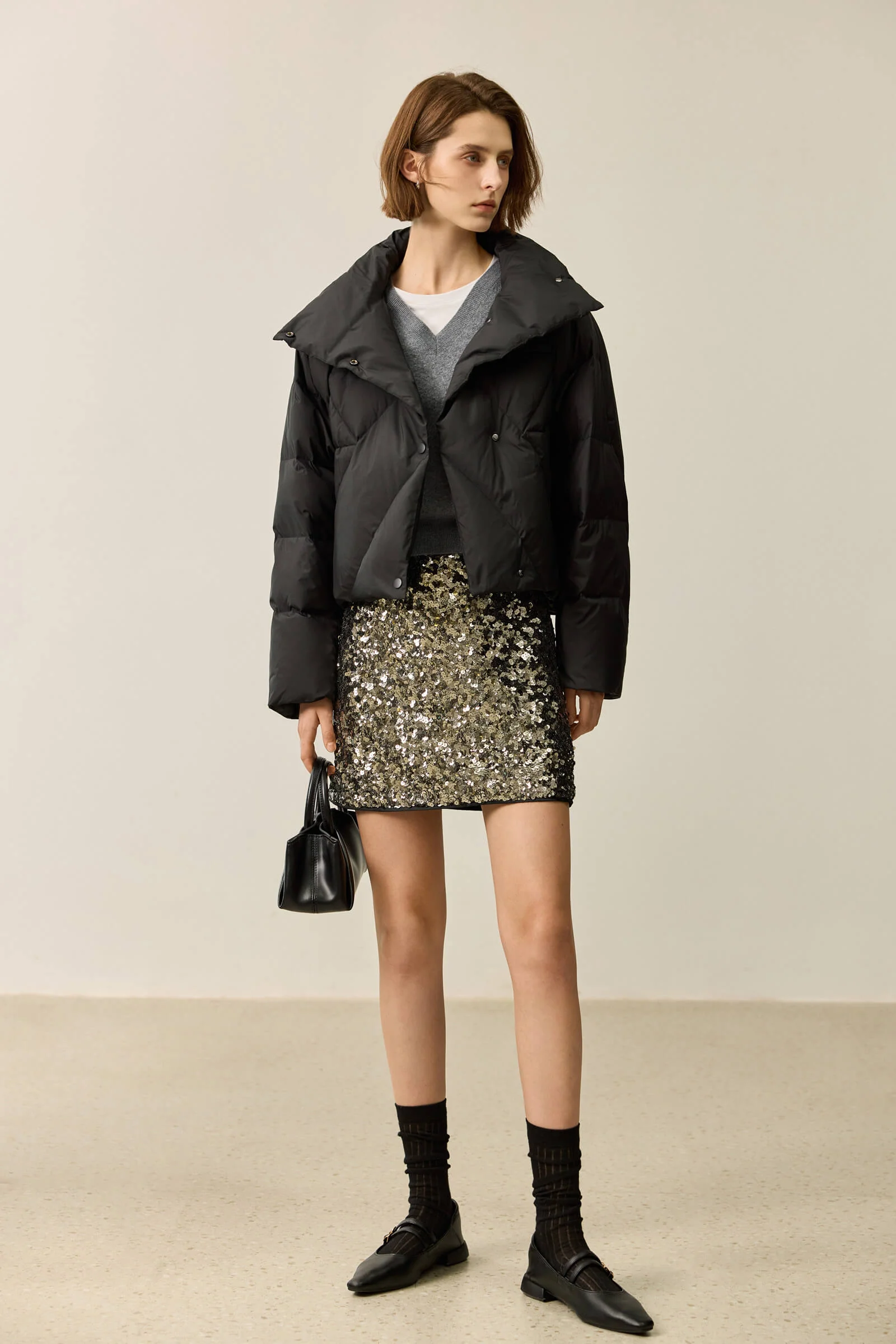 LILY White Duck Down Ultra-Light Down Jacket - Image 3