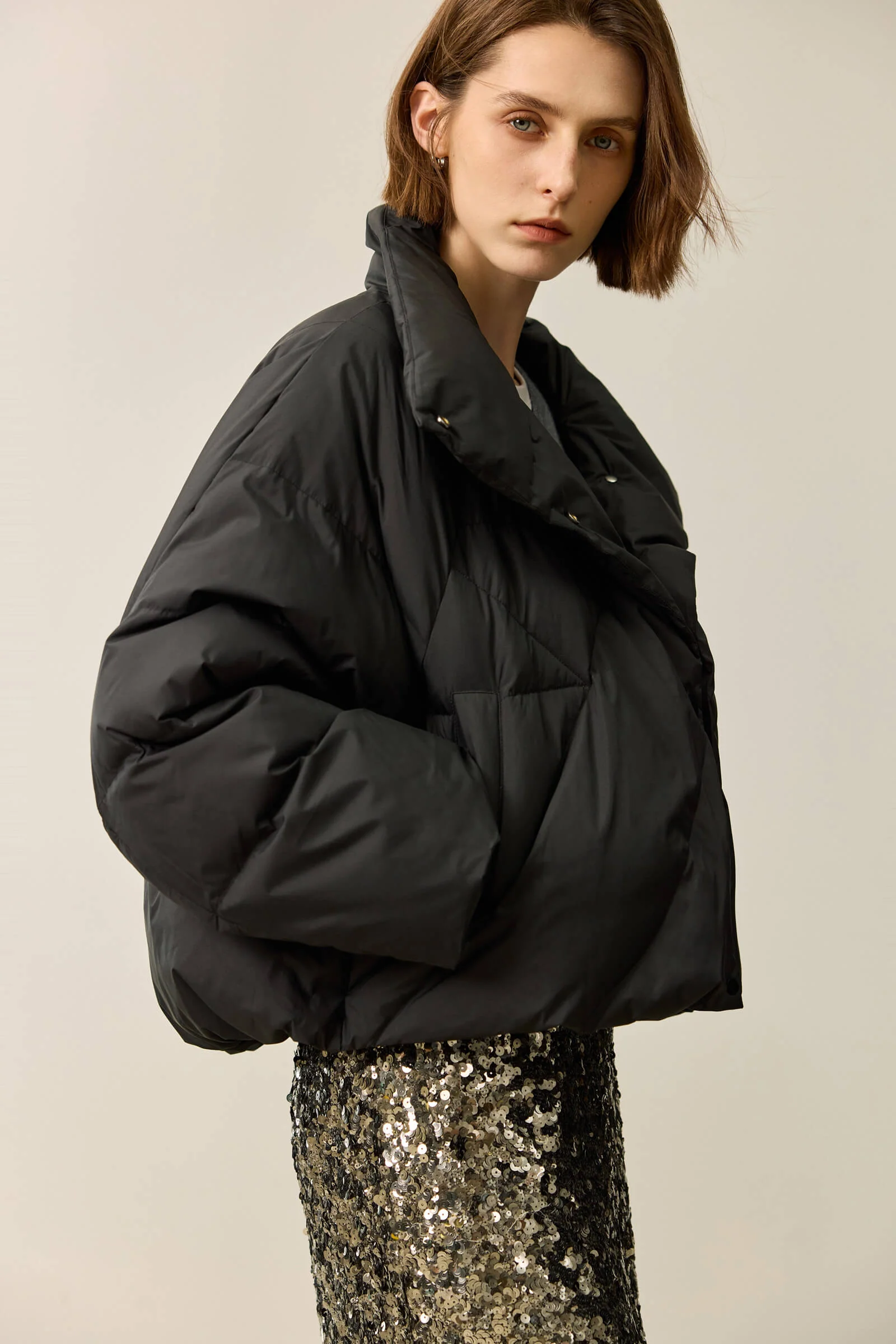 LILY White Duck Down Ultra-Light Down Jacket - Image 7