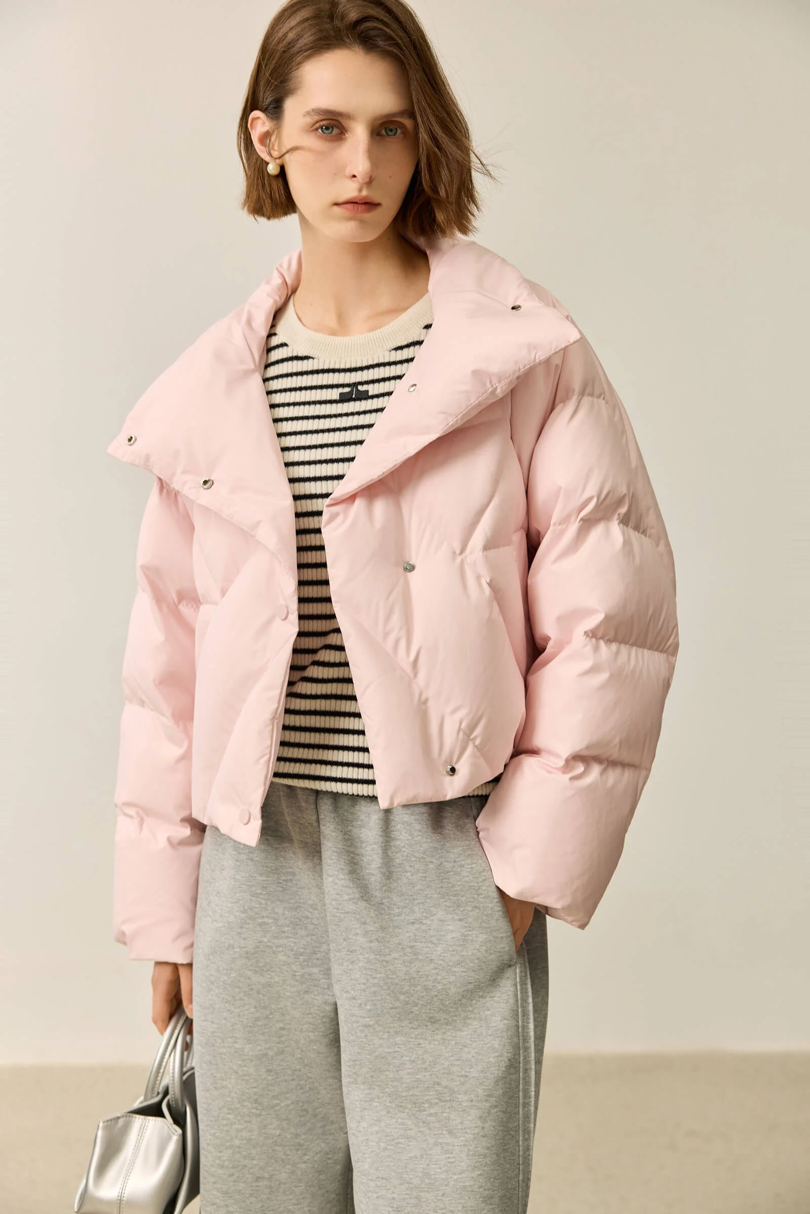 LILY White Duck Down Ultra-Light Down Jacket - Image 8