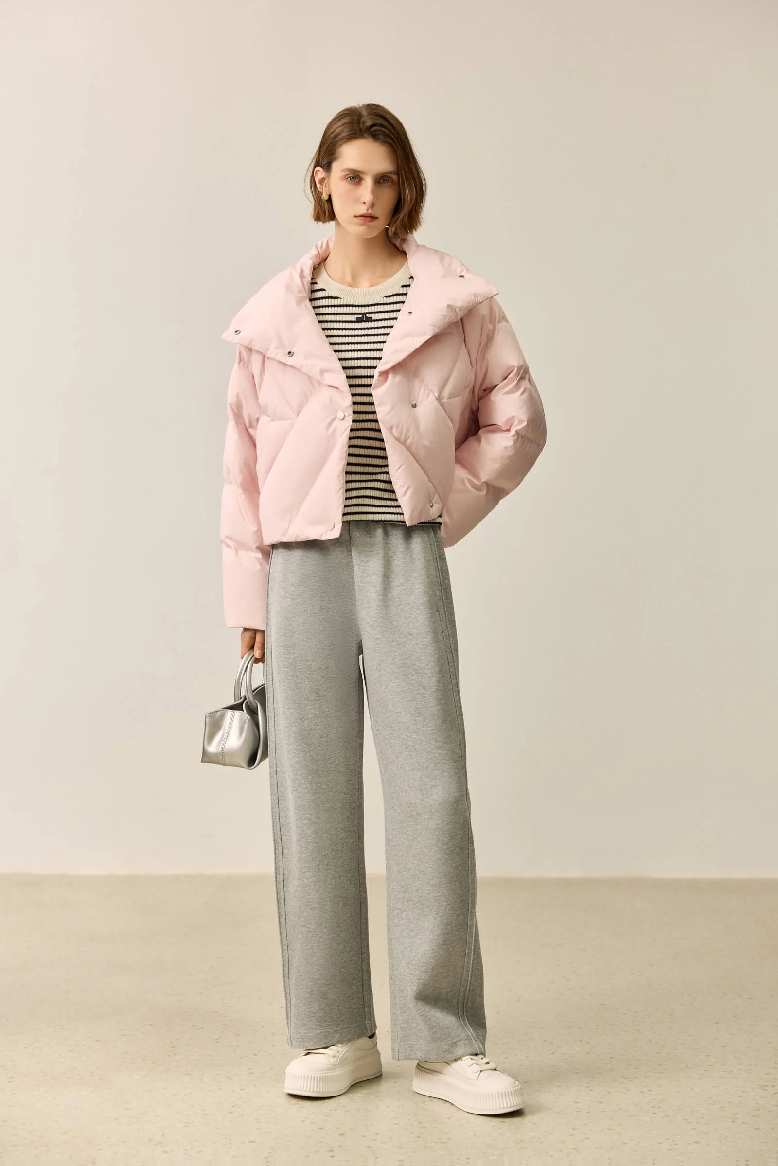 LILY White Duck Down Ultra-Light Down Jacket - Image 9