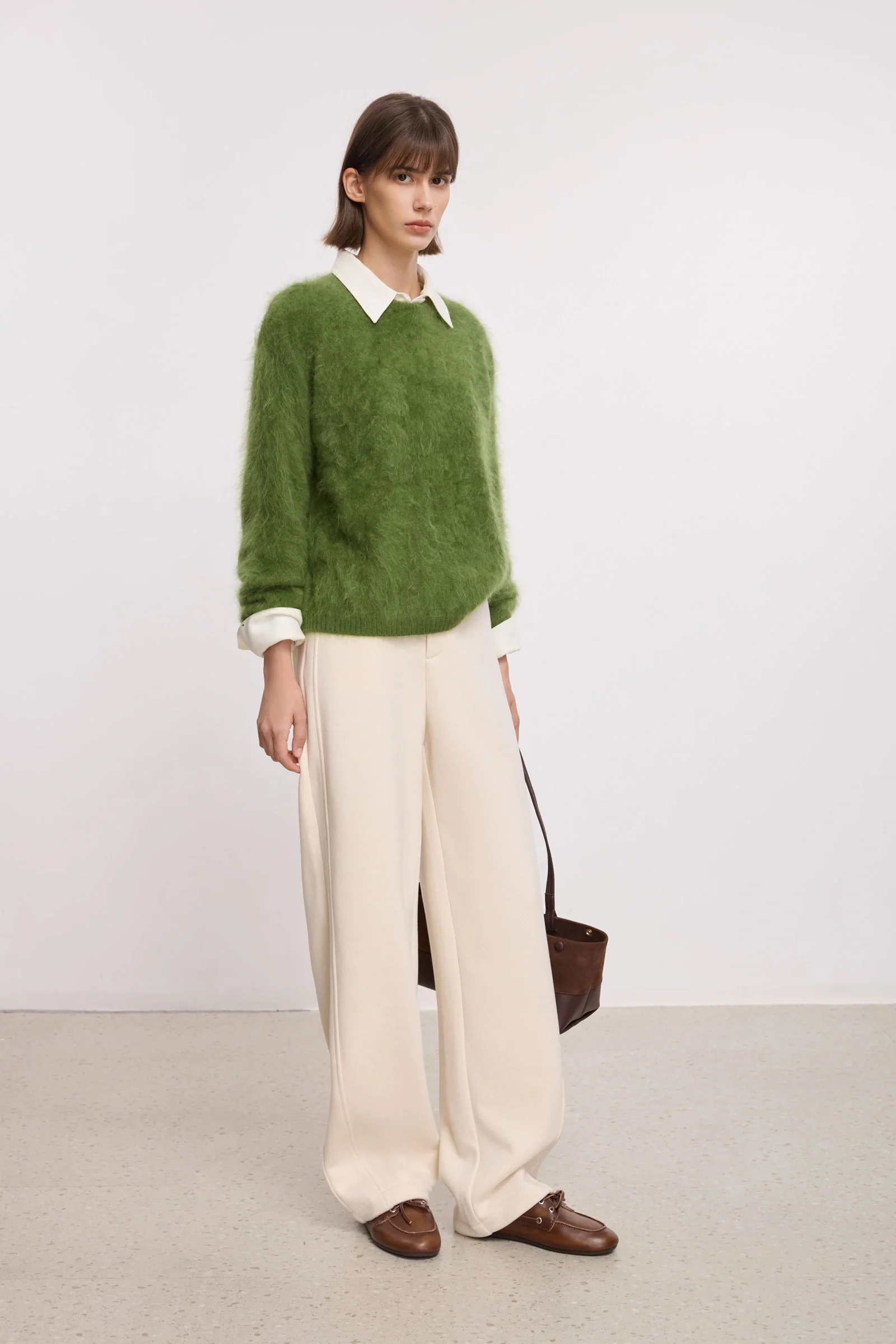 LILY Wool-Acetate Knit Wide-Leg Pants - Image 16