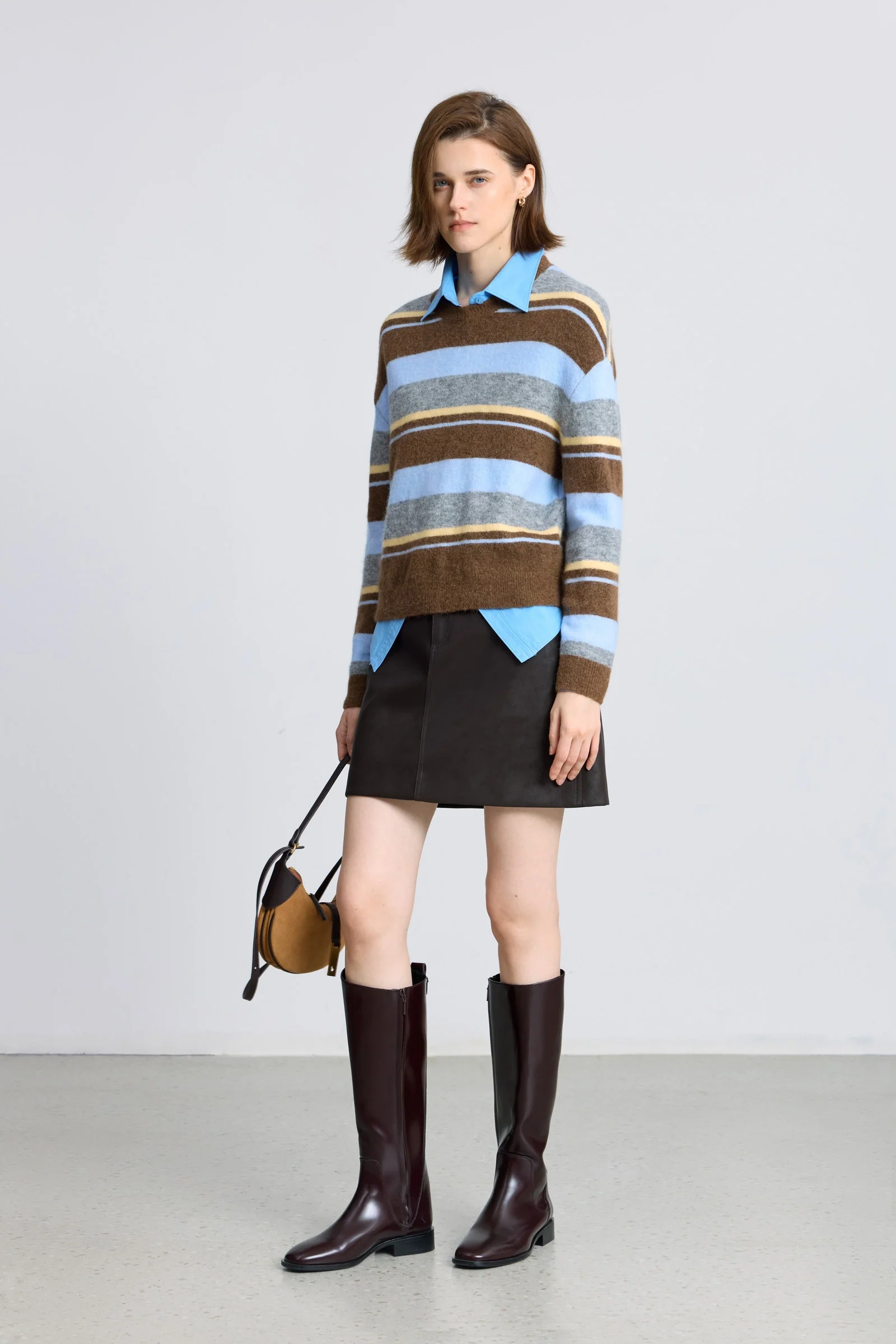 LILY Wool-Alpaca Striped Sweater - Image 11