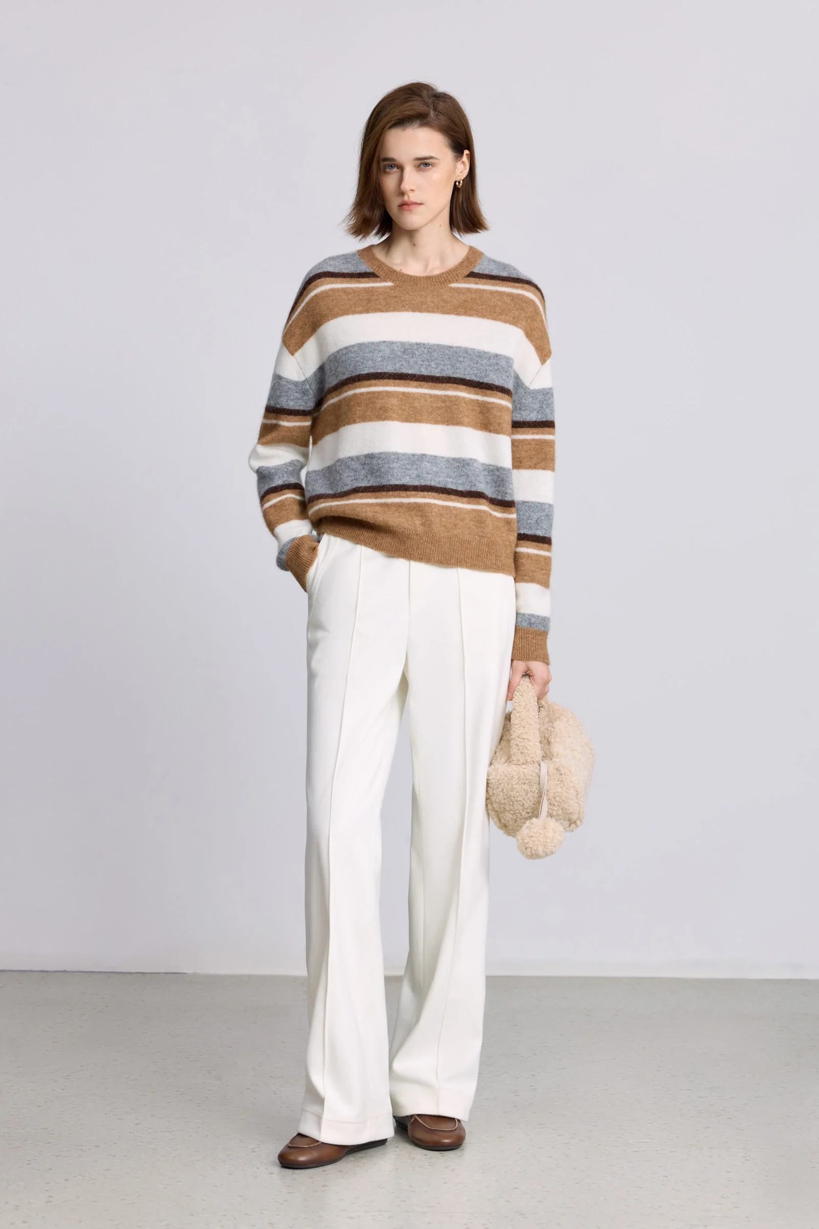 LILY Wool-Alpaca Striped Sweater - Image 2