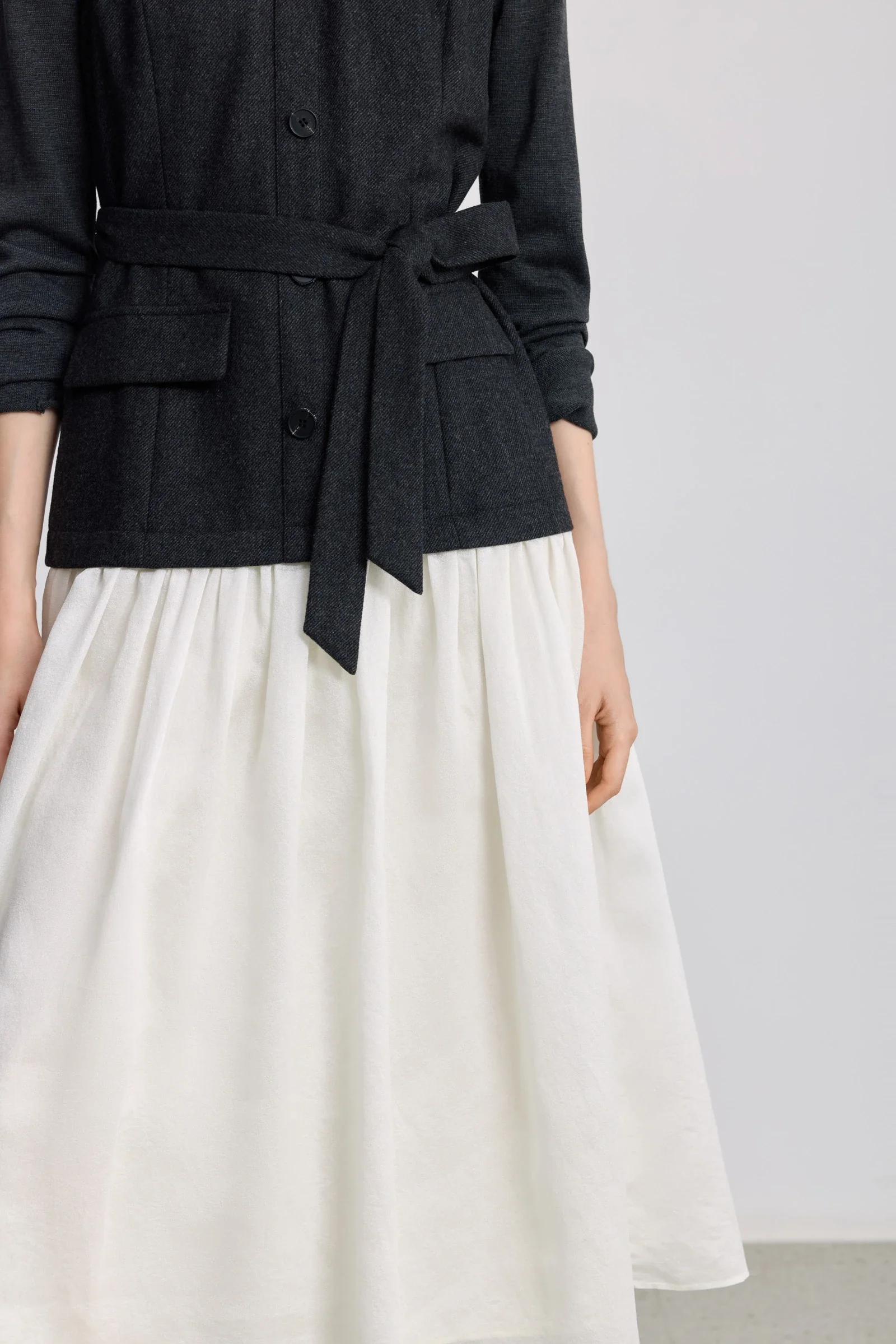 LILY Wool-Blend Colorblock Knit Dress - Image 8