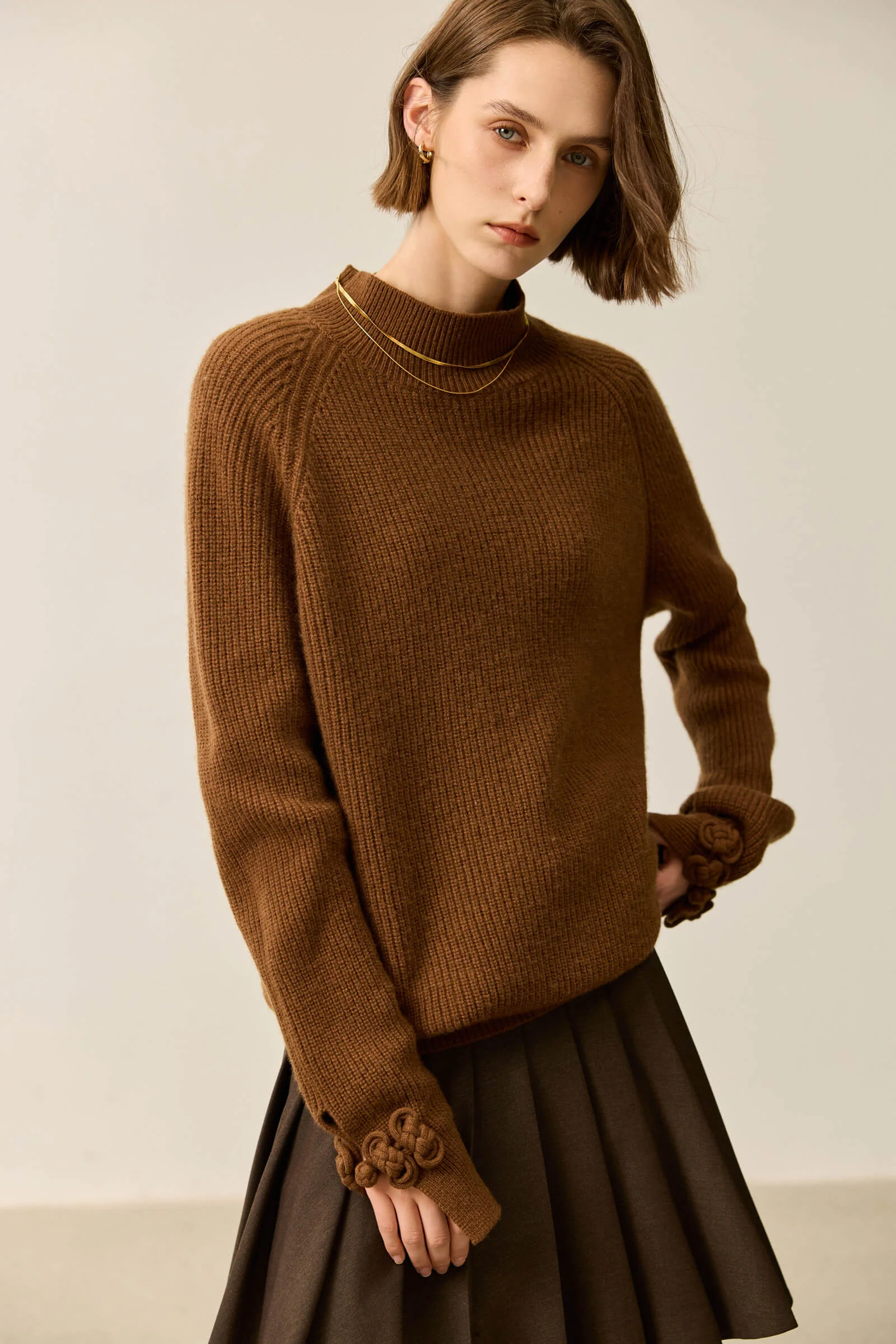 LILY Wool Blend Half-Turtleneck Sweater - Image 5