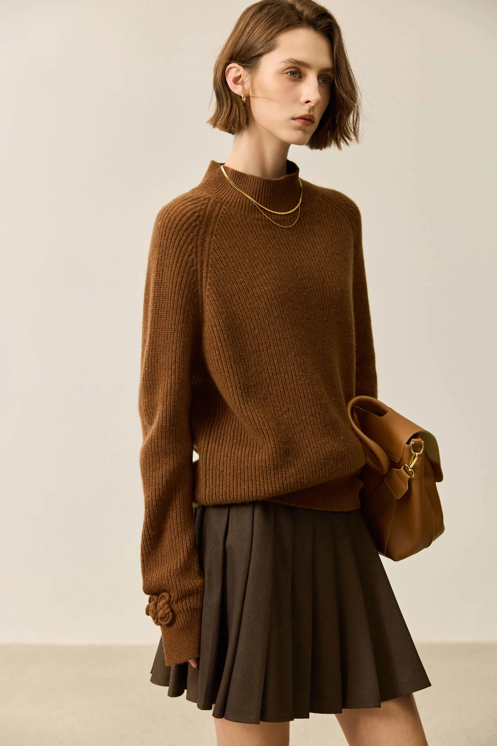 LILY Wool Blend Half-Turtleneck Sweater - Image 6