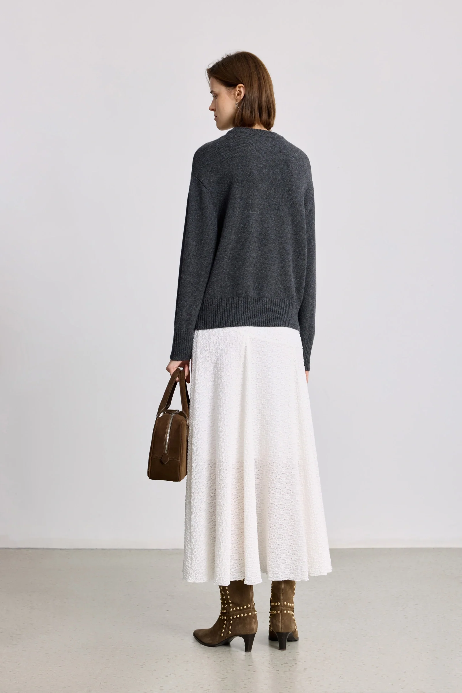 LILY Wool-Blend Lace Crochet Sweater - Image 4