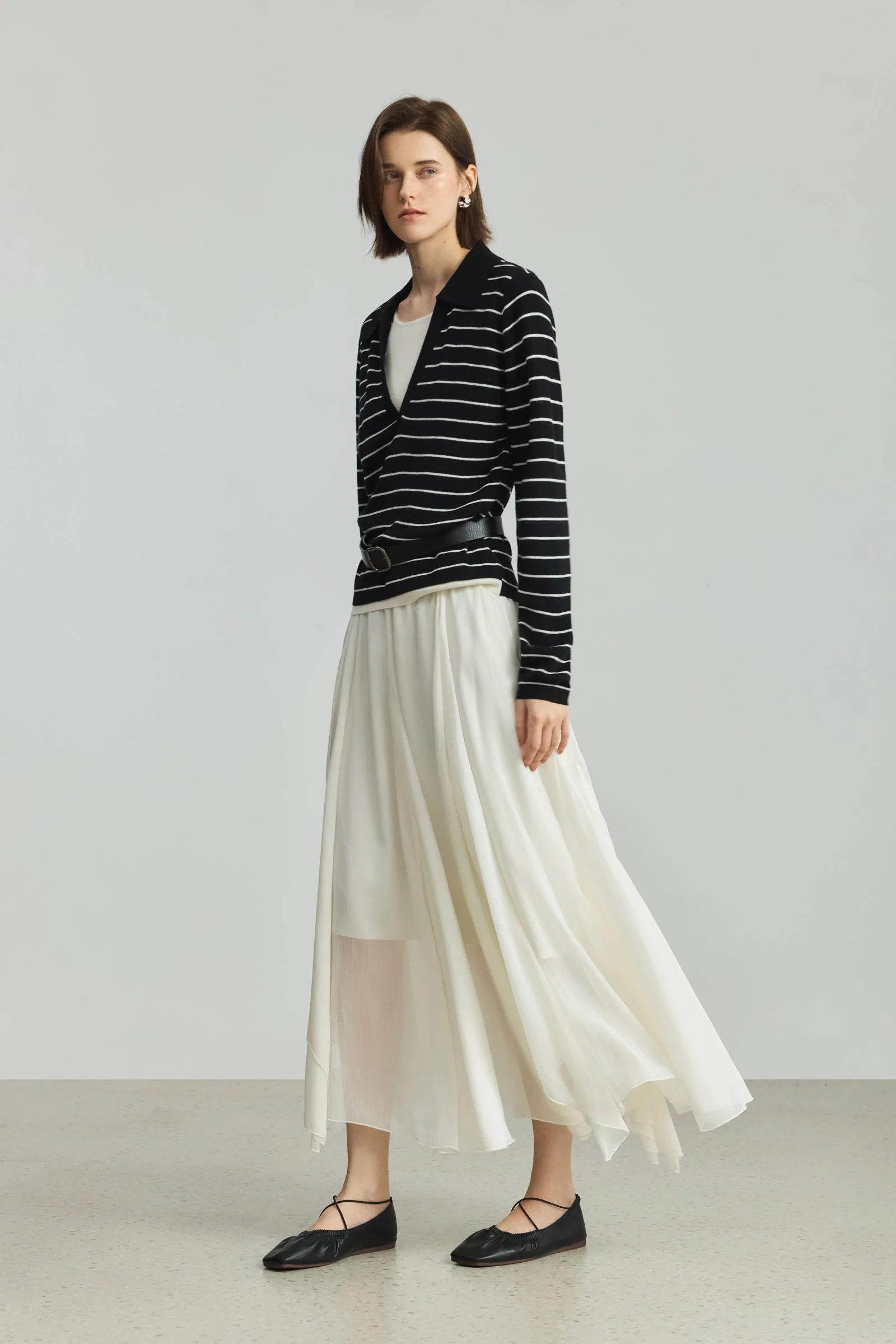 LILY Polo Collar Office Sweater - Image 3